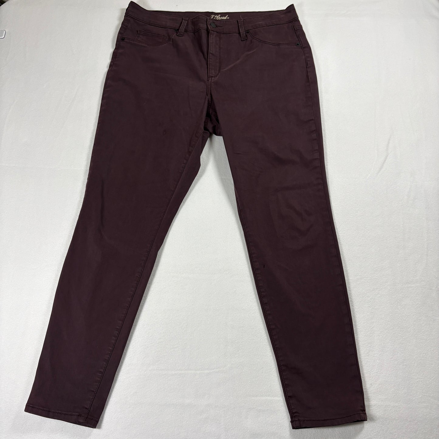 Universal Thread Jeans Womens 14 Plum High Rise Jegging Stretch Skinny Pants