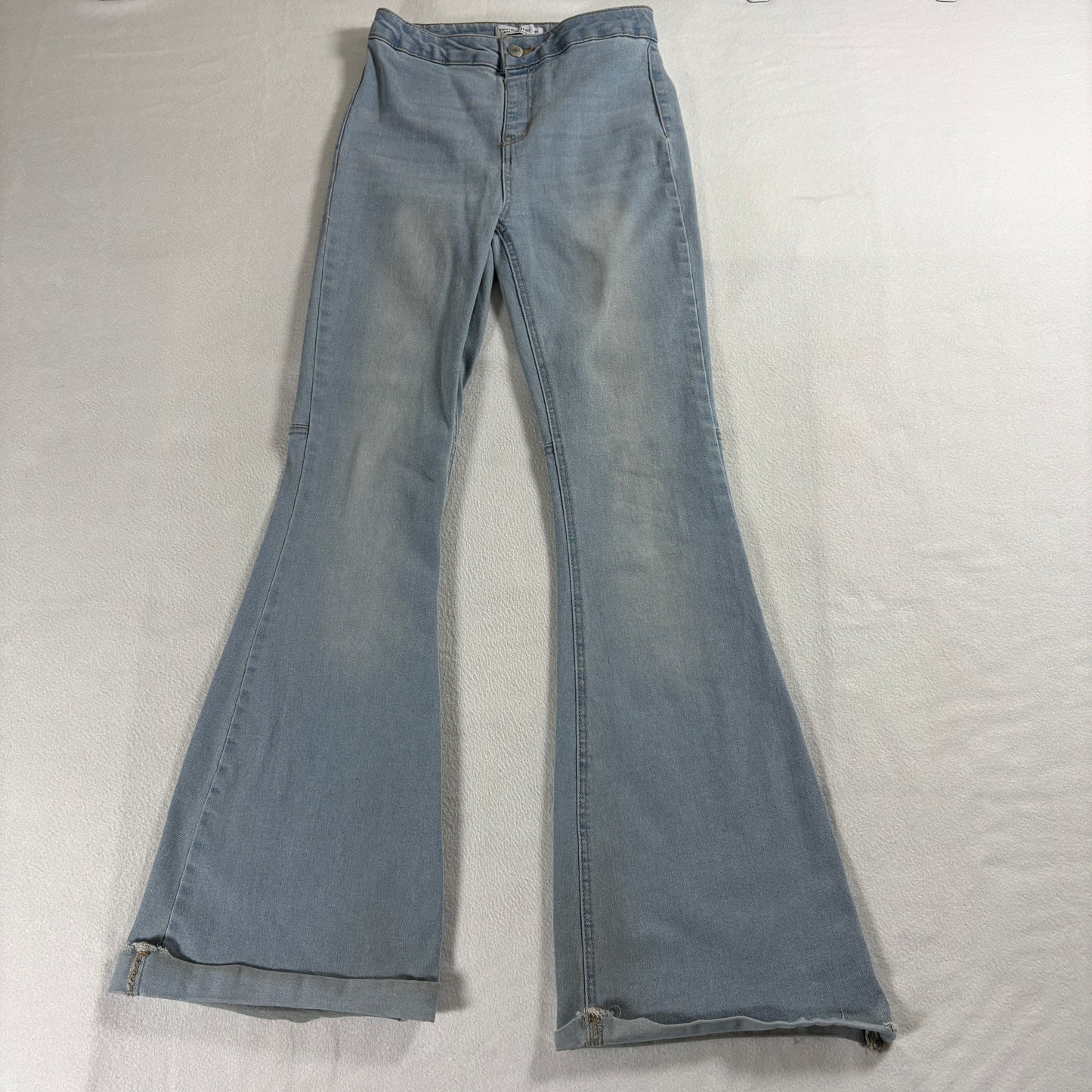 Vanilla Star Womens 25 Flare Jeans Light Wash Y2K Vintage 90S Denim Bell BottomX