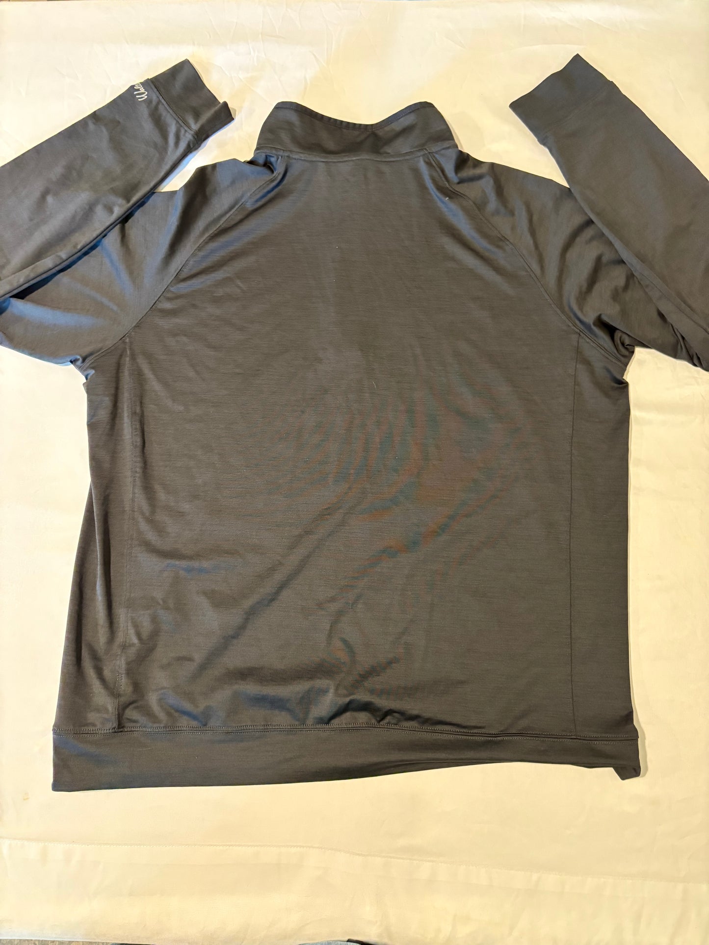 Walter Hagen Mens XL 1/4 Zip Golf Pullover Gray Long Sleeve Stretch Shirt