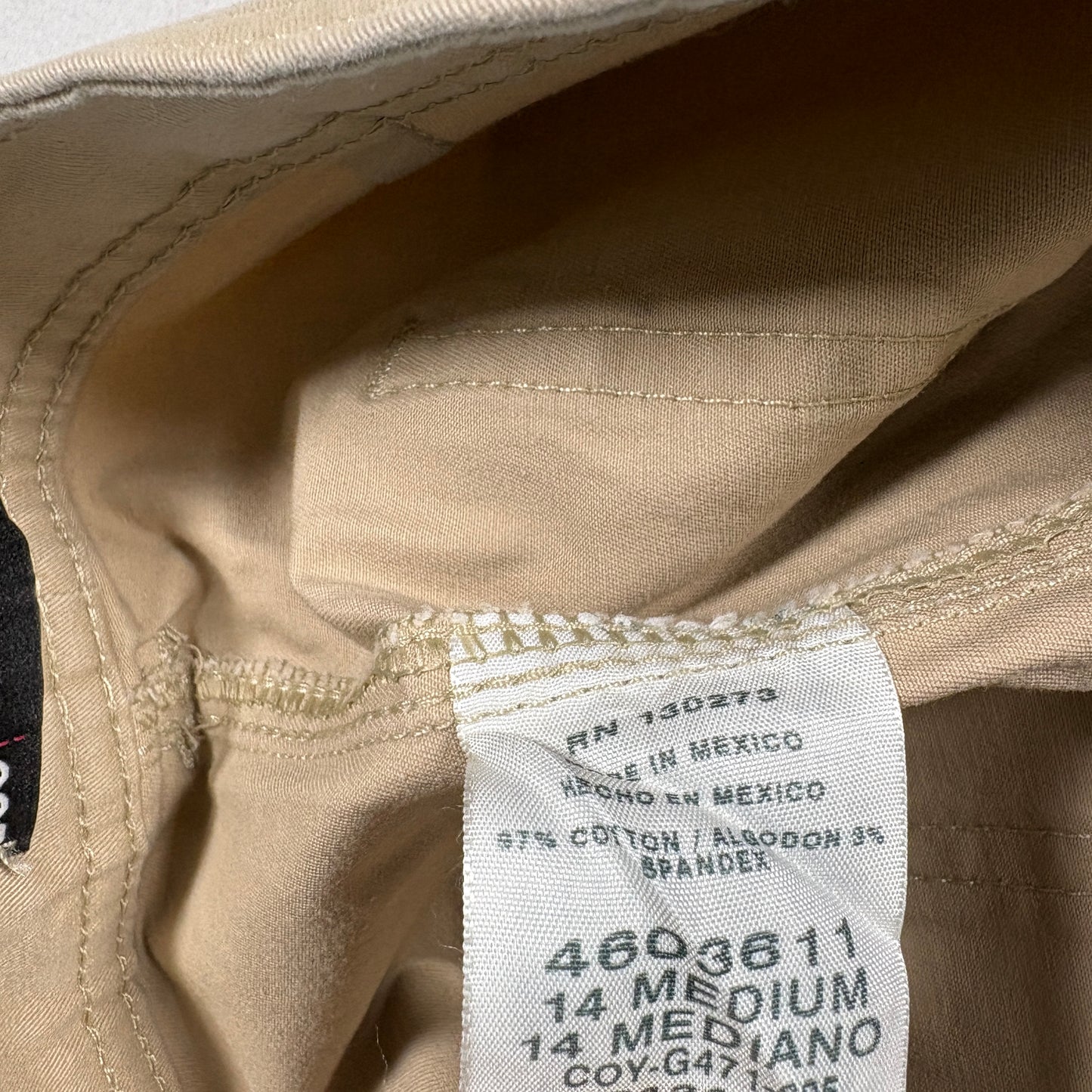 Lee Womens Size 14 Khaki Straight Leg Jeans Classic Fit Stretch Chino NWT