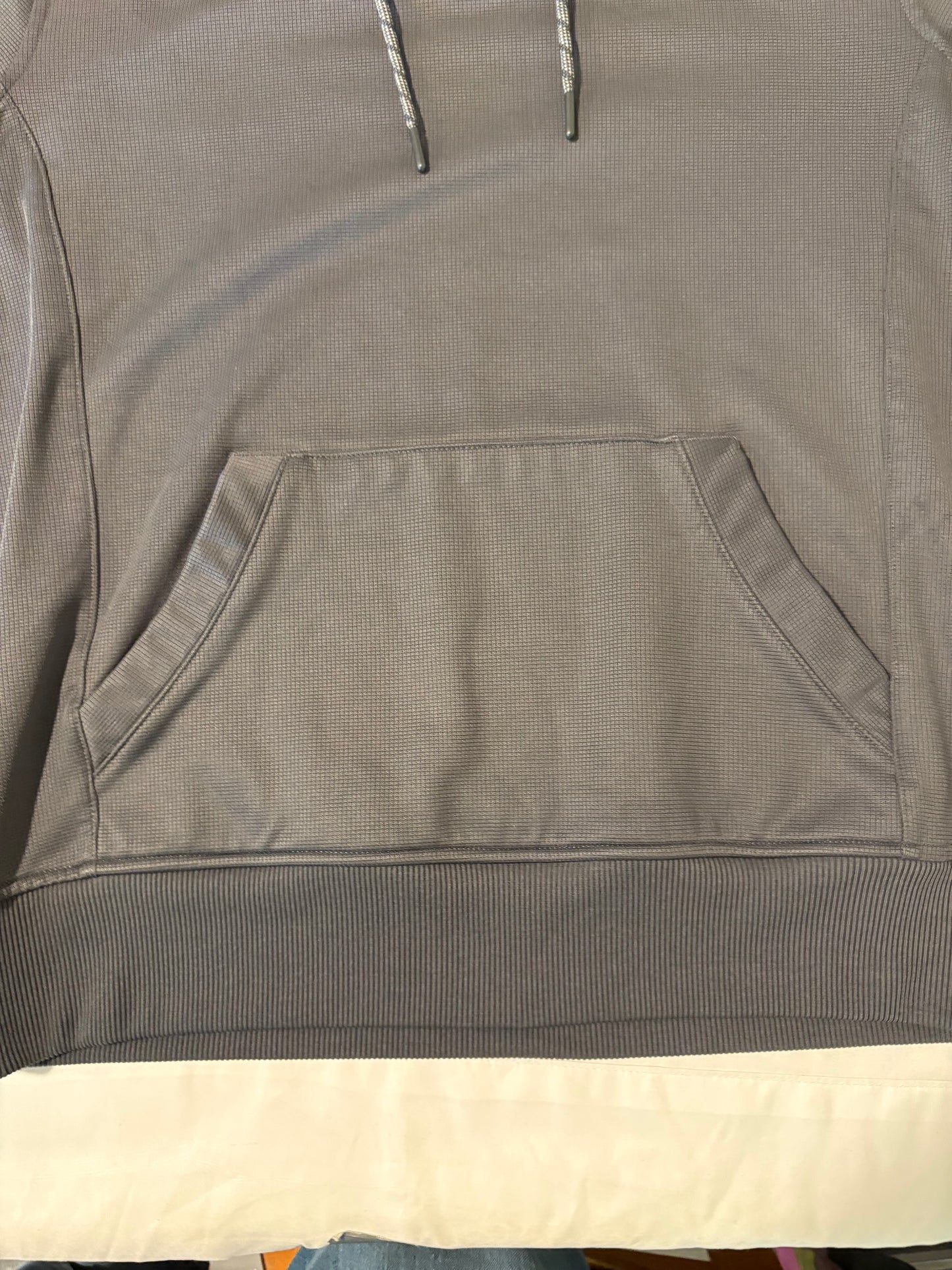 Gerry Performance Hoodie Pullover Sweatshirt Gray Men’s M Waffle Knit Casual