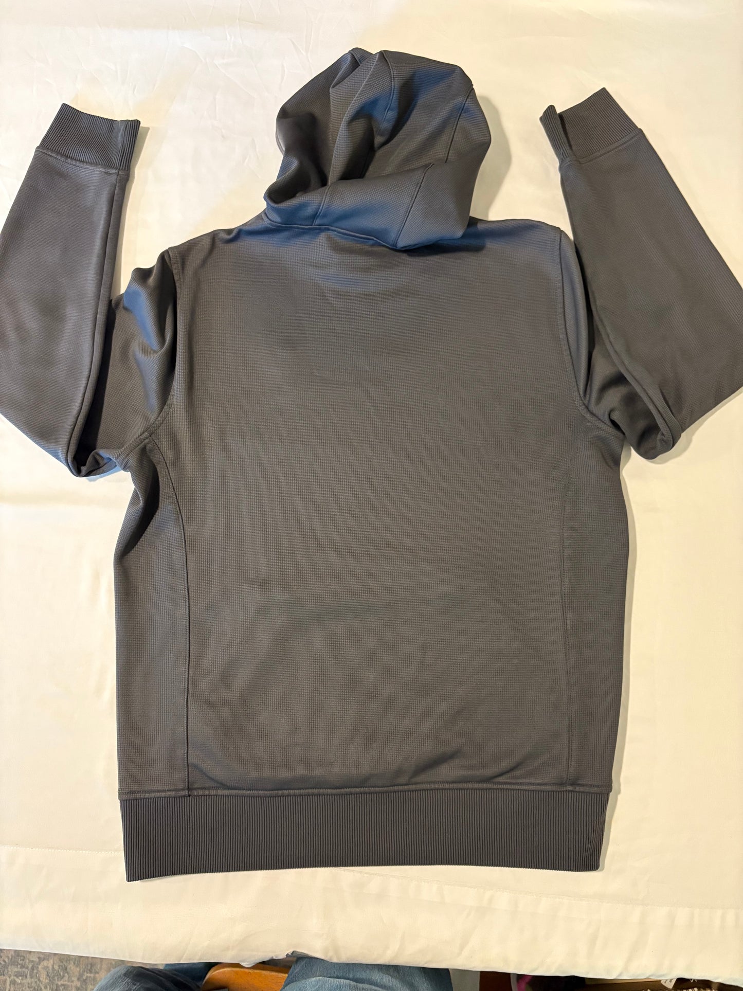 Gerry Performance Hoodie Pullover Sweatshirt Gray Men’s M Waffle Knit Casual