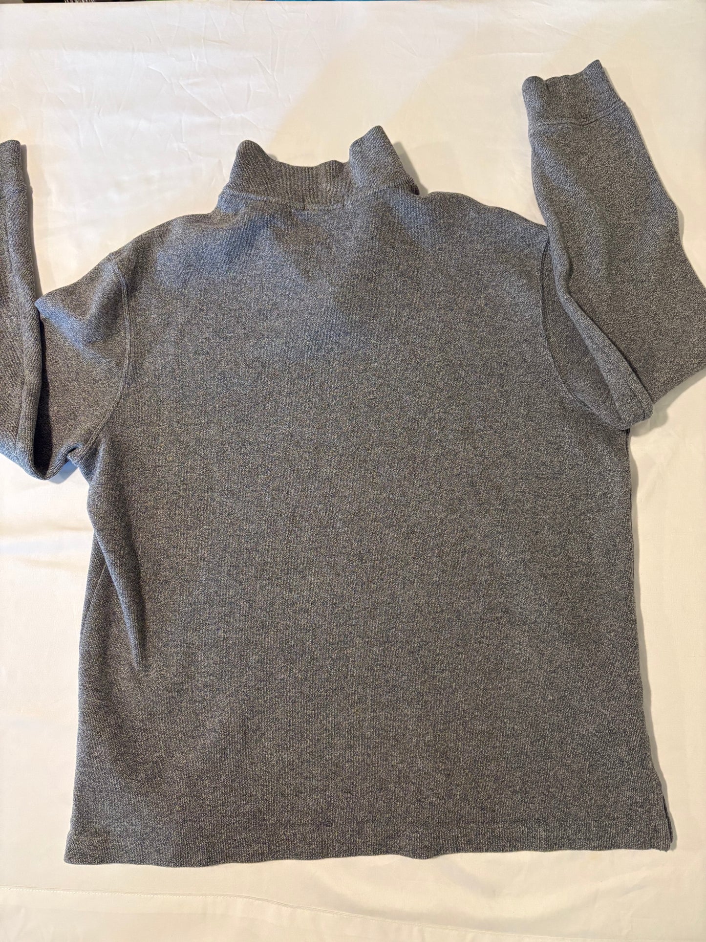 Polo Ralph Lauren Men’s Gray 1/4 Zip Pullover Sweatshirt Size L Cotton Blend