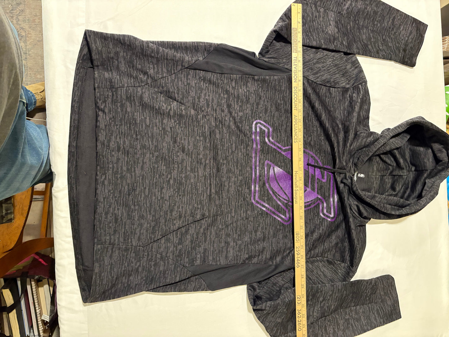 Lakers Hoodie Fanatics XL – Black Camo Logo Pullover Sweatshirt NBA Licensed