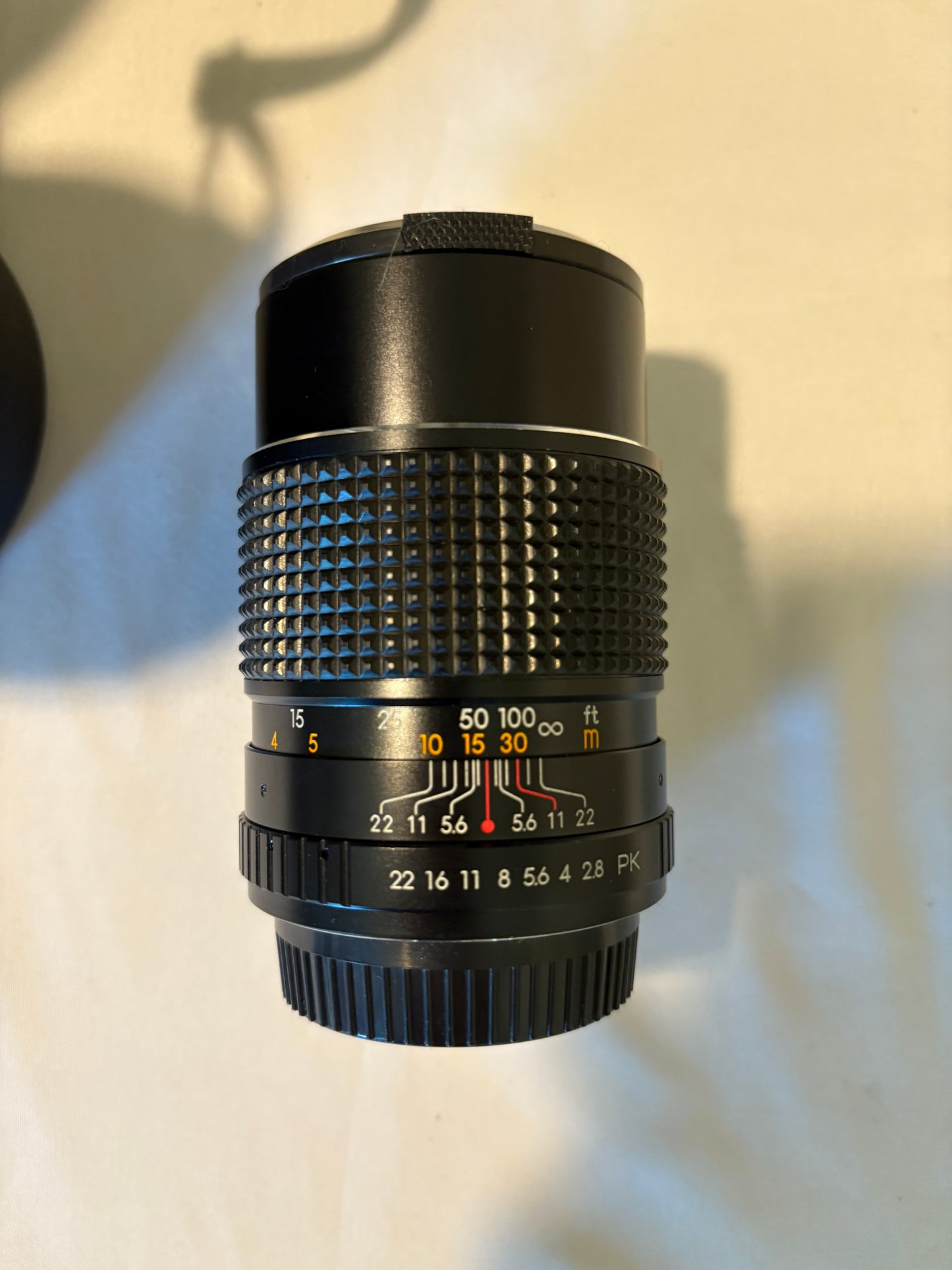 Vintage 135mm f/2.8 PK Mount Camera Lens Manual Focus Mod 202 Korea Clean Glass