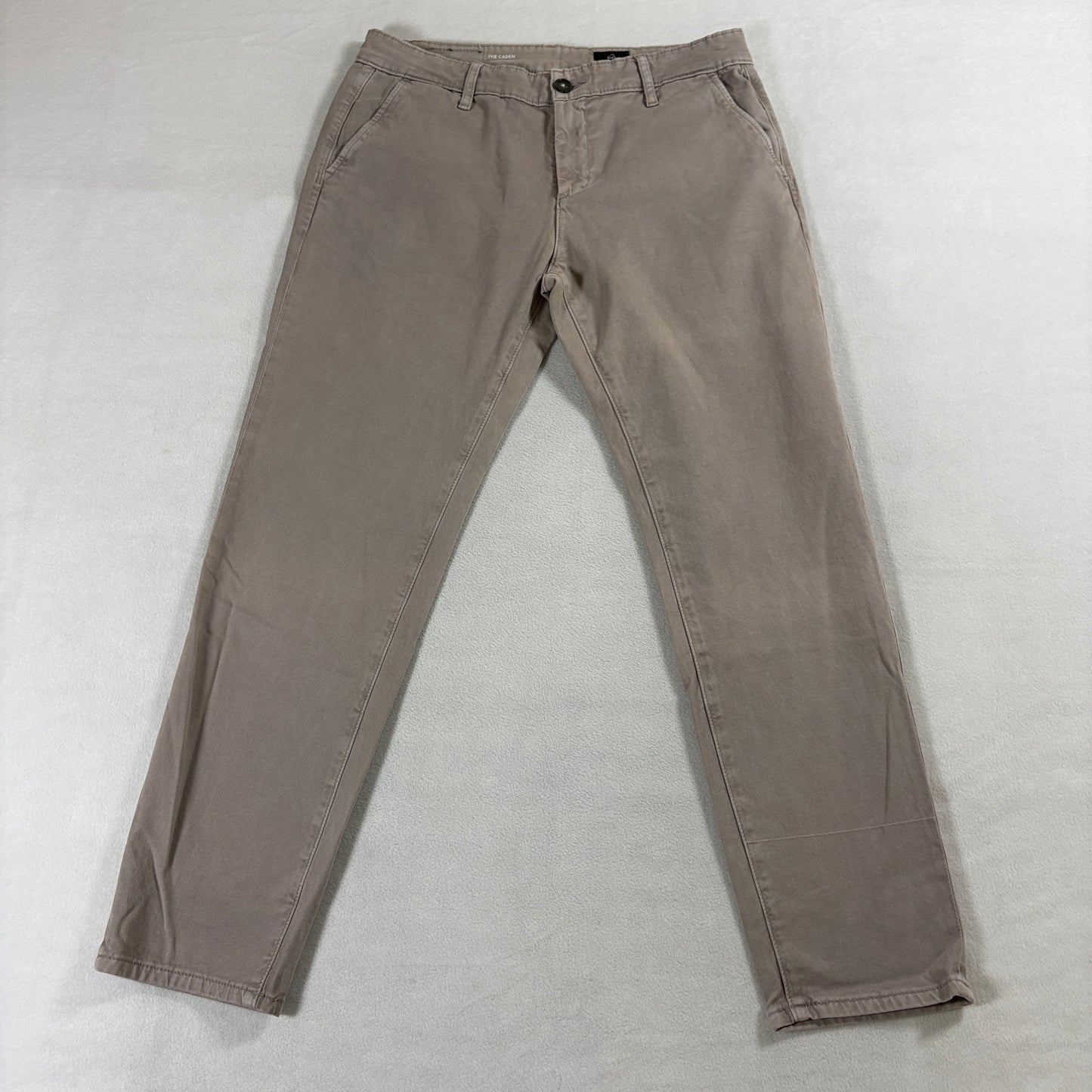 AG The Caden Slim Straight Chino Pants Tan 28R Fits Like 30X27 Casual Stretch