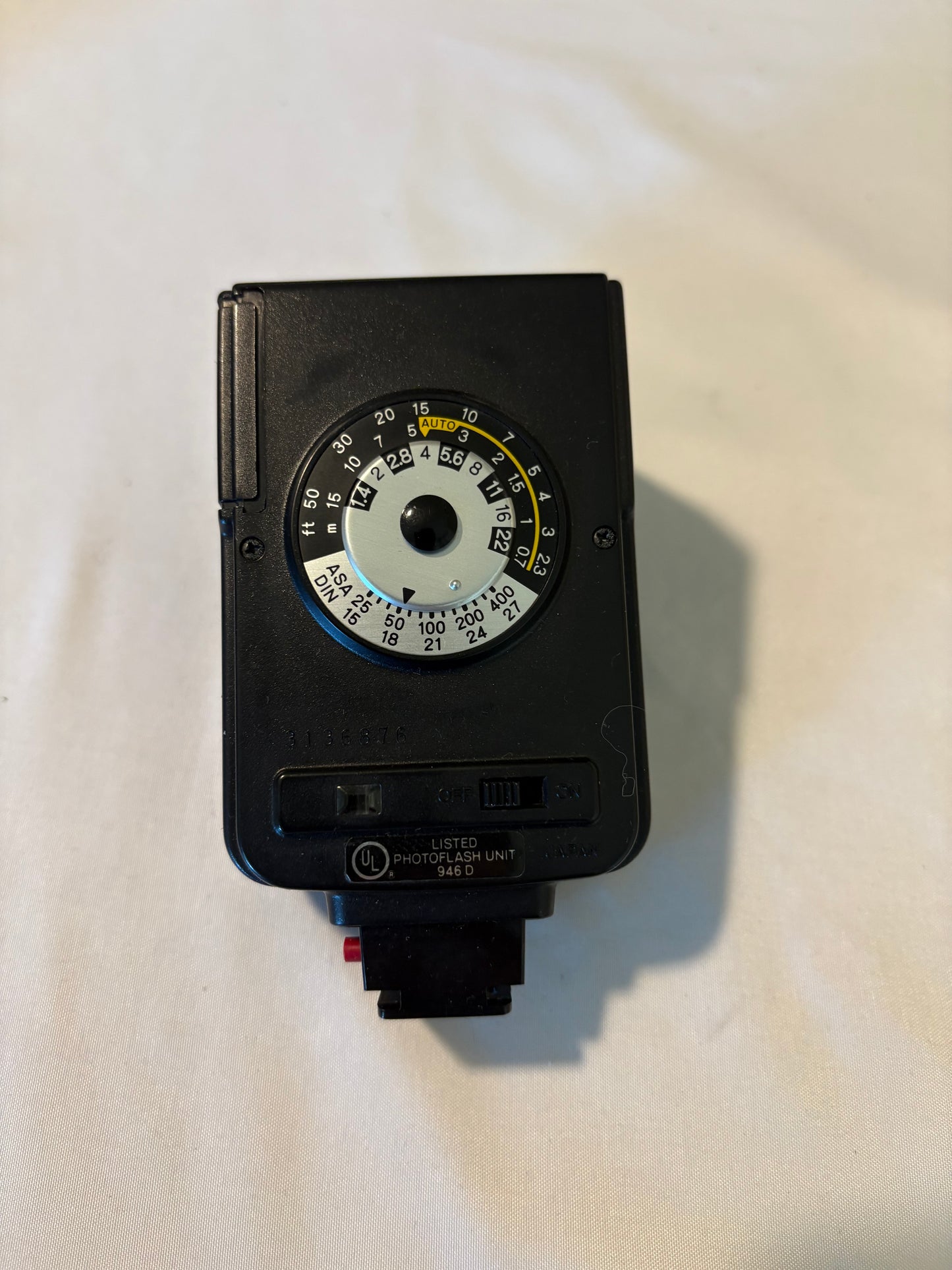 Vintage Minolta Auto 25 Flash w/ Case – Japan – Tested Photoflash Unit 946D