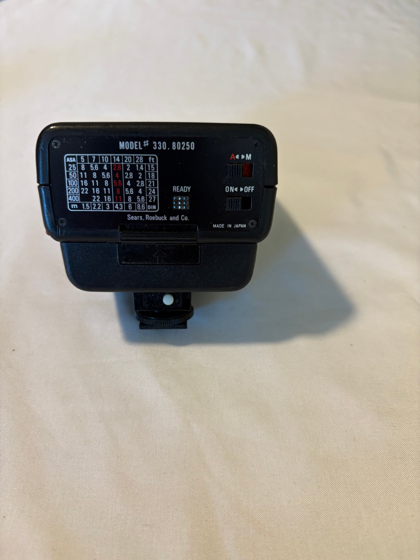 Vintage Sears Auto Flash 330.80250 Thyristor Japan – 35mm Film Camera Hot Shoe