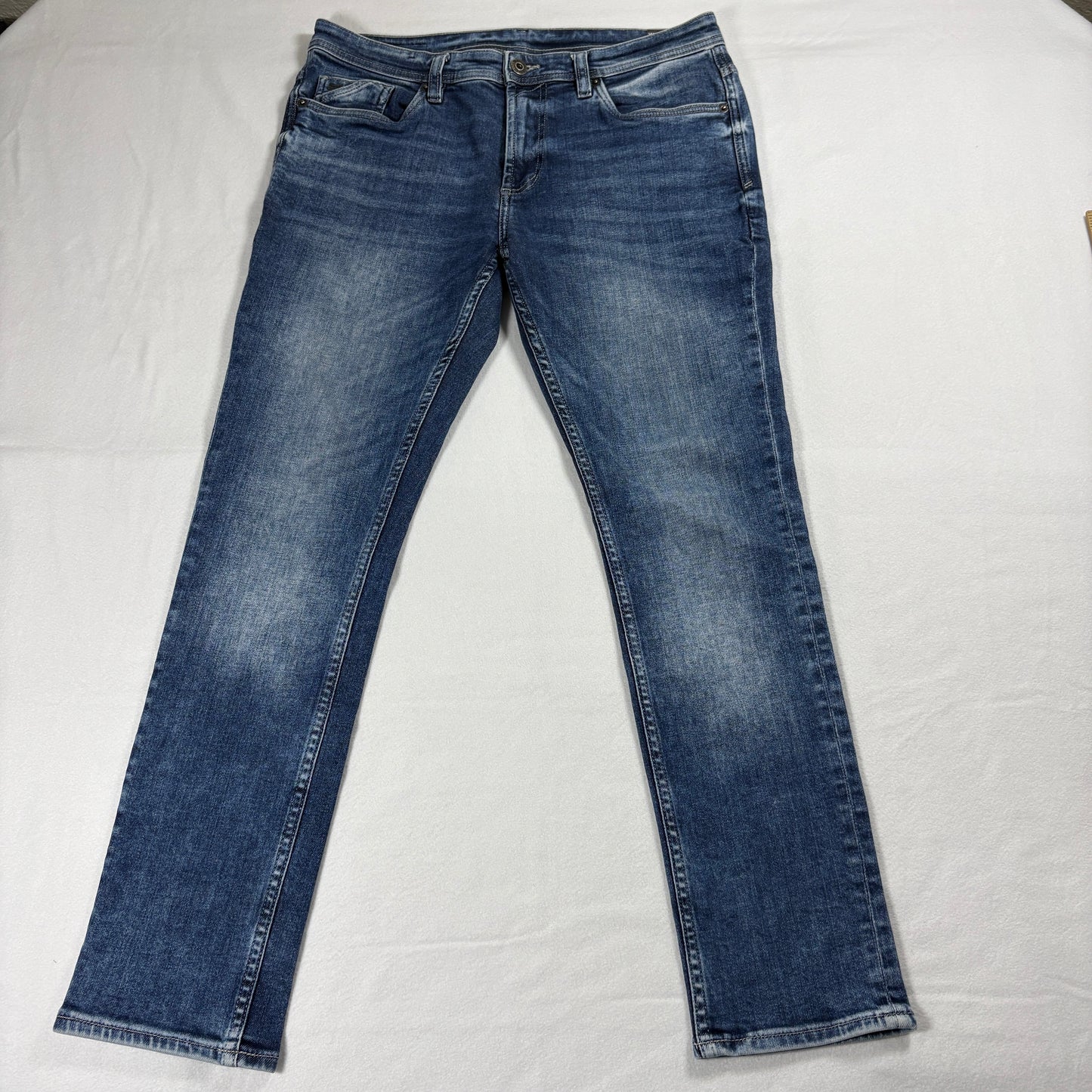 Buffalo David Bitton Jeans Mens 32x30 Super Skinny Stretch Blue Denim Y2K Streetwear