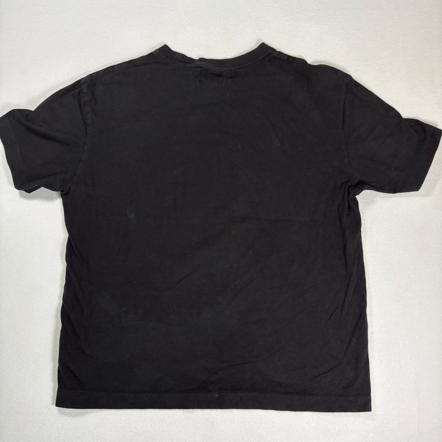 Calvin Klein Mens Black T Shirt Medium Relaxed Fit cK Logo Minimalist Vintage