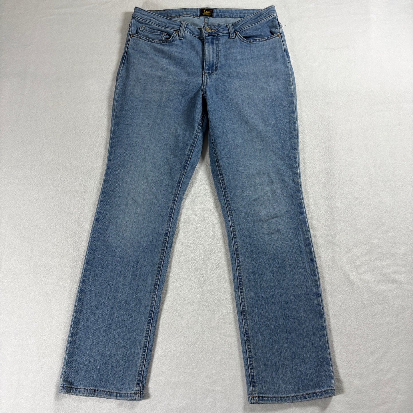 Lee Womens Vintage Light Wash Jeans Size 10 Medium Straight Leg Y2K Denim USA OG