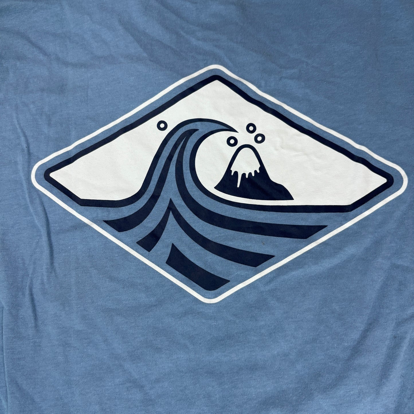 Quiksilver Mens Blue Shadow T Shirt Large Surf Graphic Tee New With Tags NWT