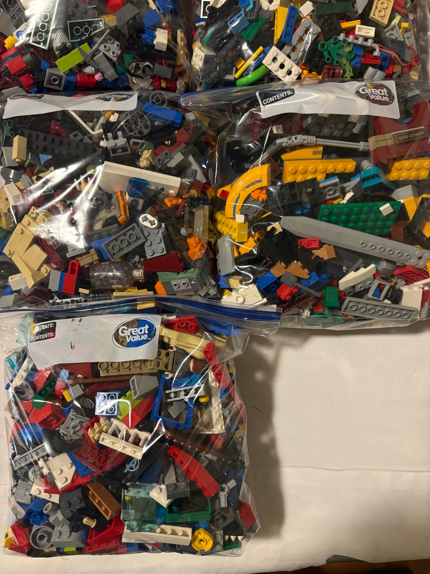 2 LB LEGO Bulk Lot Bricks Parts Pieces Random Mixed Clean Genuine – 1 Bag Min