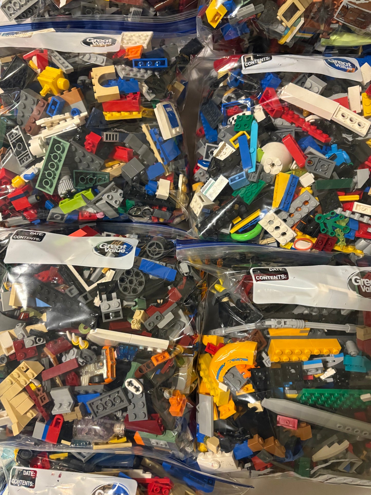 2 LB LEGO Bulk Lot Bricks Parts Pieces Random Mixed Clean Genuine – 1 Bag Min