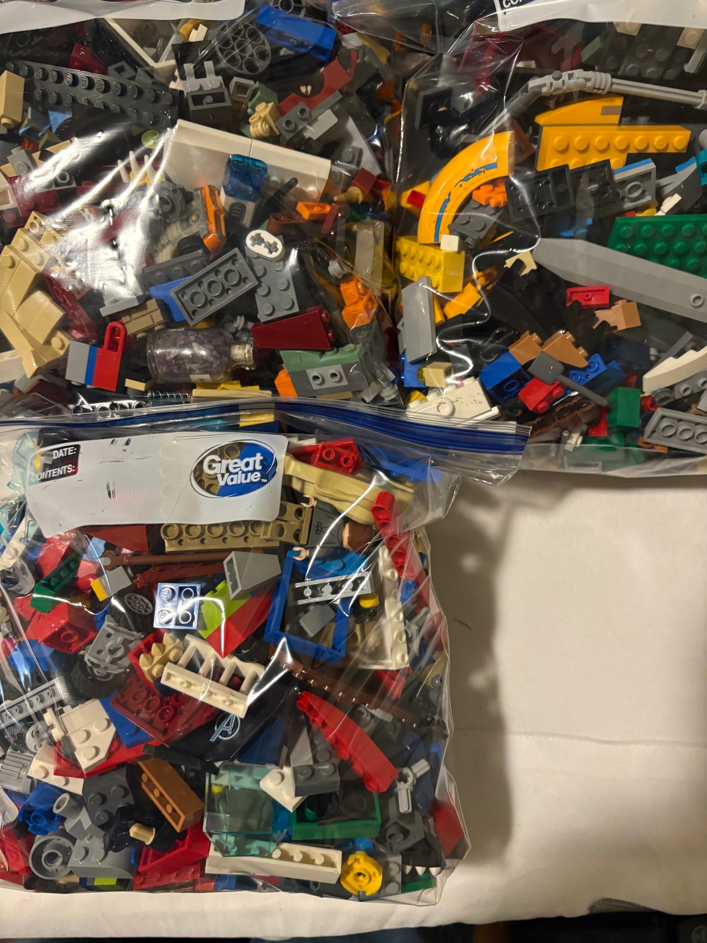 2 LB LEGO Bulk Lot Bricks Parts Pieces Random Mixed Clean Genuine – 1 Bag Min