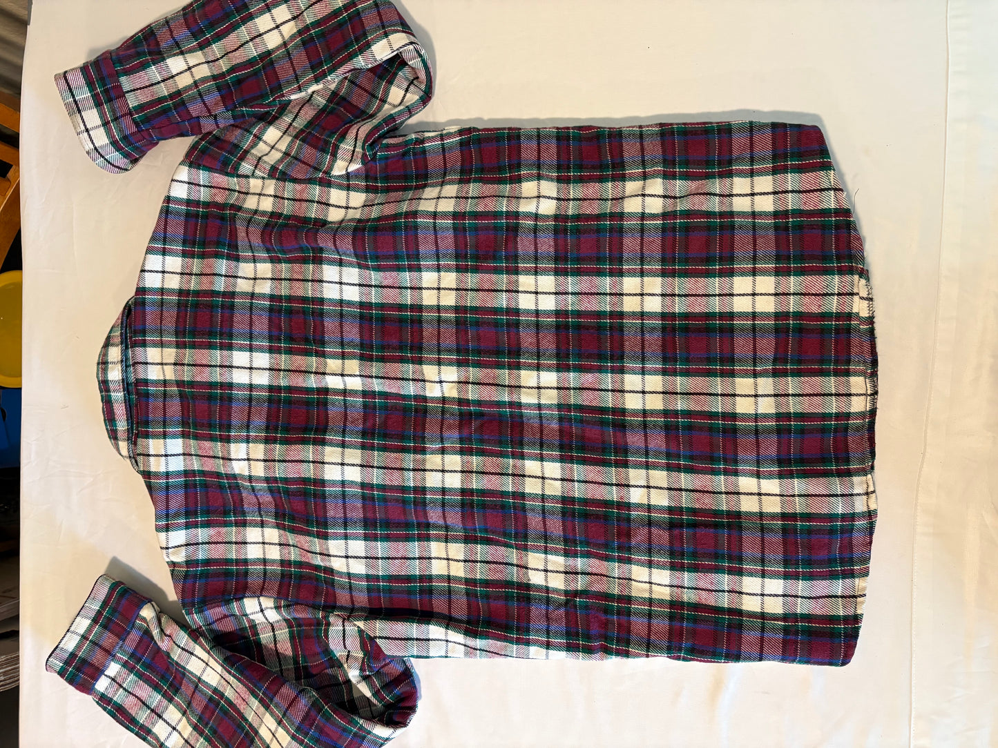 Five Brother Quilted Flannel Shirt Jacket Mens L Plaid Lined Workwear Shacket