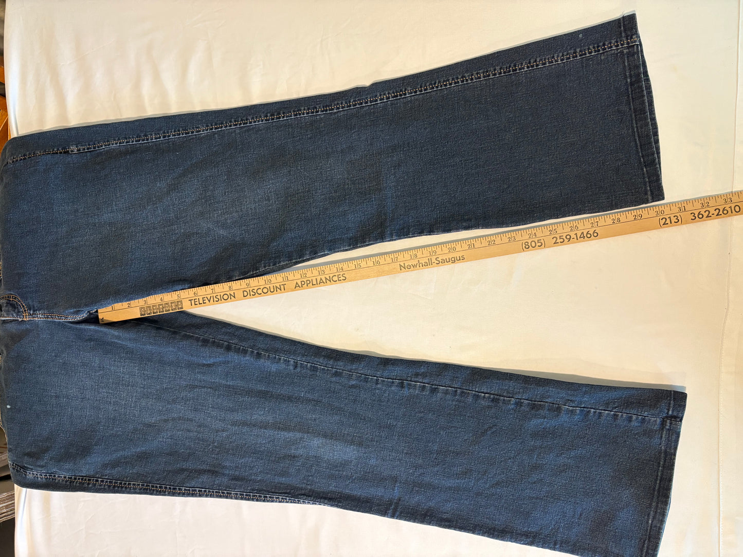 Wallflower Womens Jeans 12 Long Bootcut W374BT Stretch Embroidered Pockets