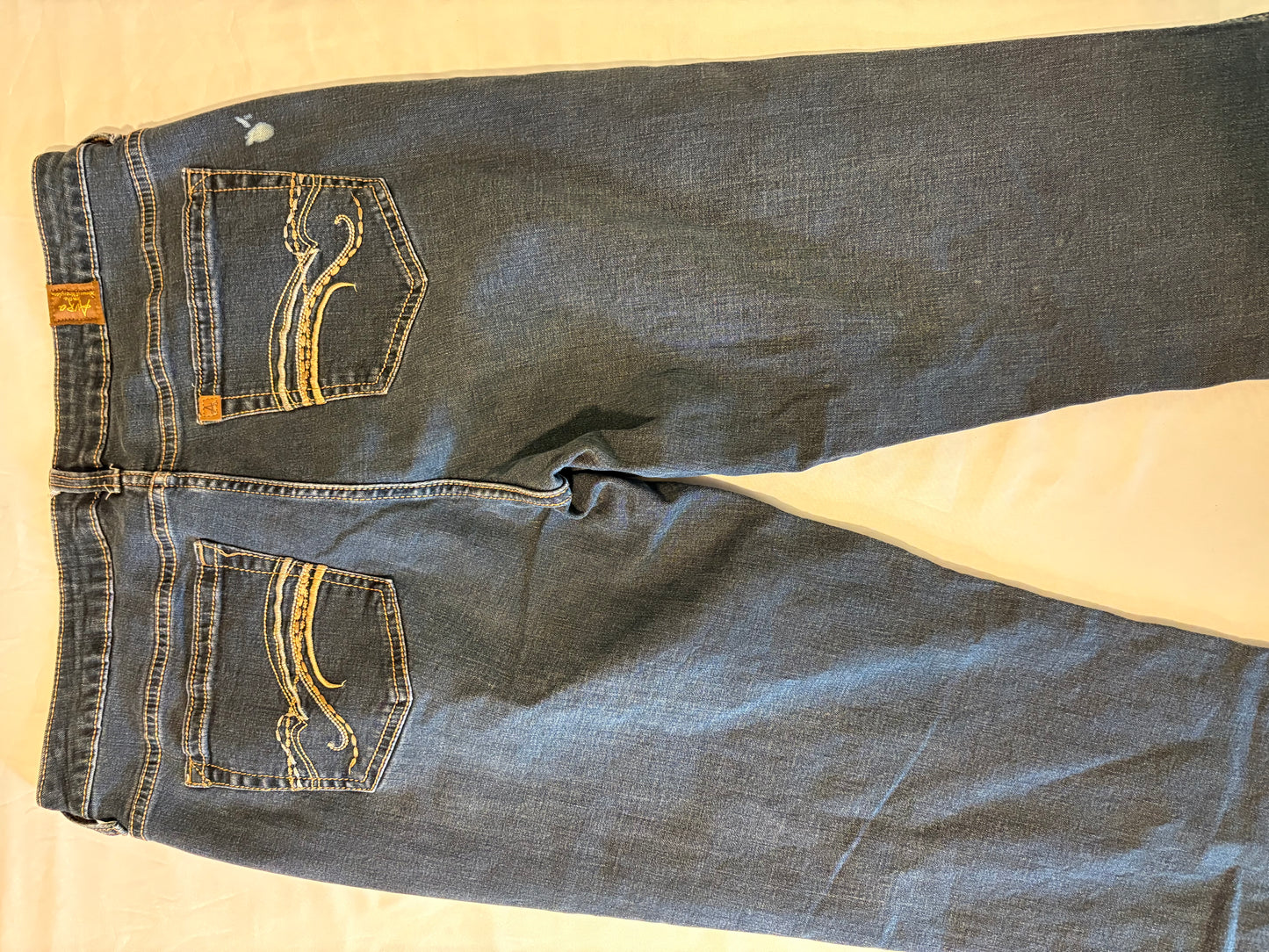 Wallflower Womens Jeans 12 Long Bootcut W374BT Stretch Embroidered Pockets