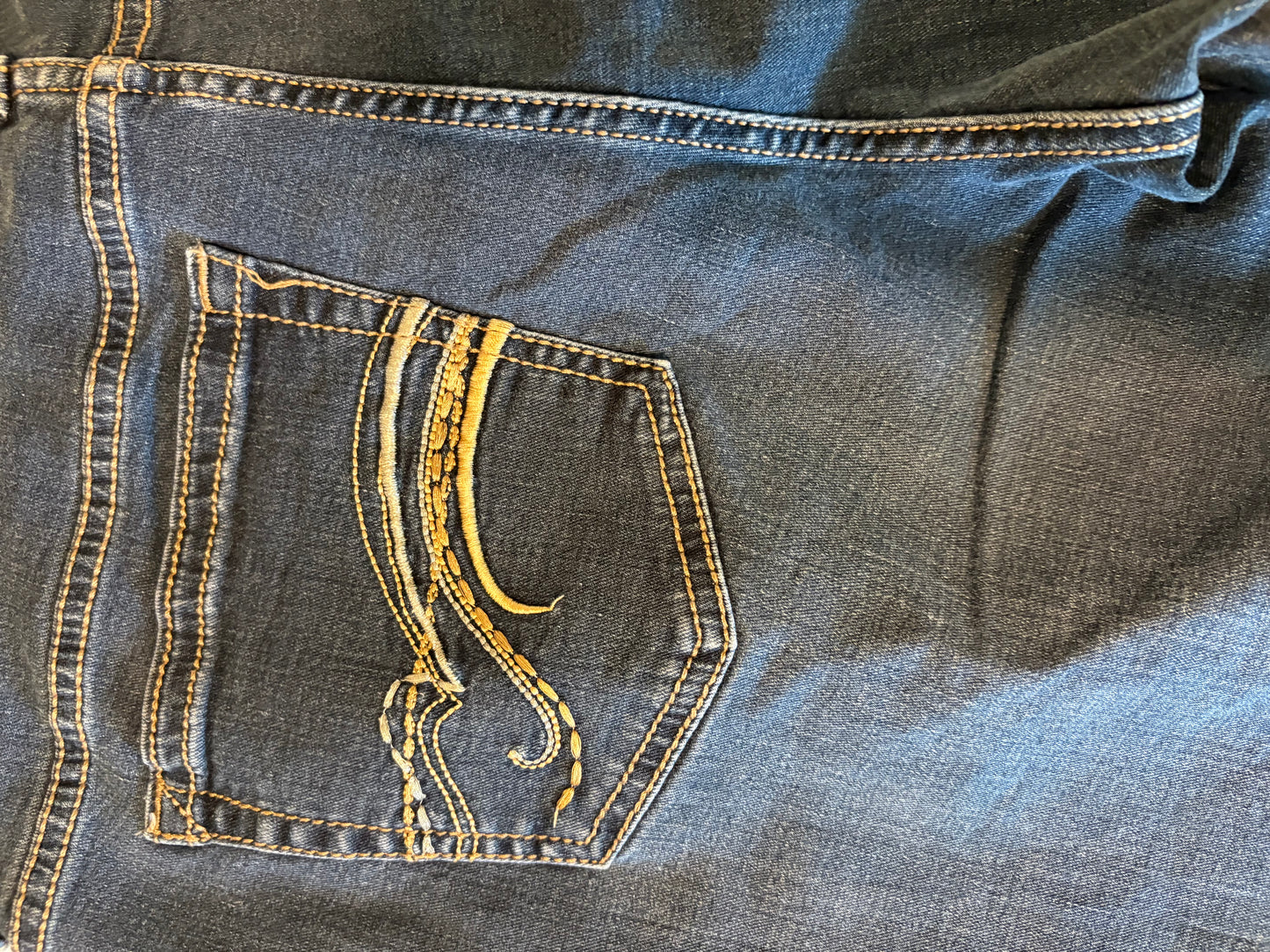 Wallflower Womens Jeans 12 Long Bootcut W374BT Stretch Embroidered Pockets