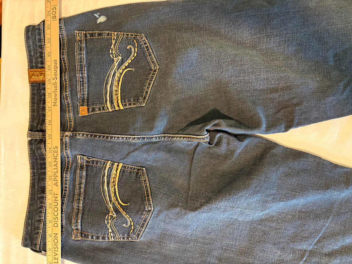Wallflower Womens Jeans 12 Long Bootcut W374BT Stretch Embroidered Pockets