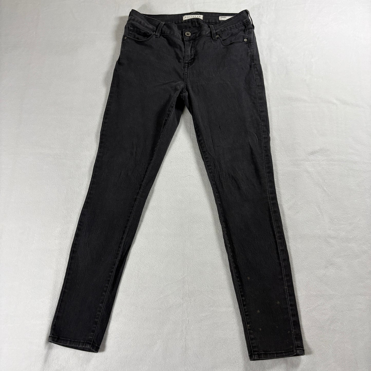 Bullhead Low Rise Womens 9 Black Skinniest Stretch Y2K Grunge Skinny Jeans AltX