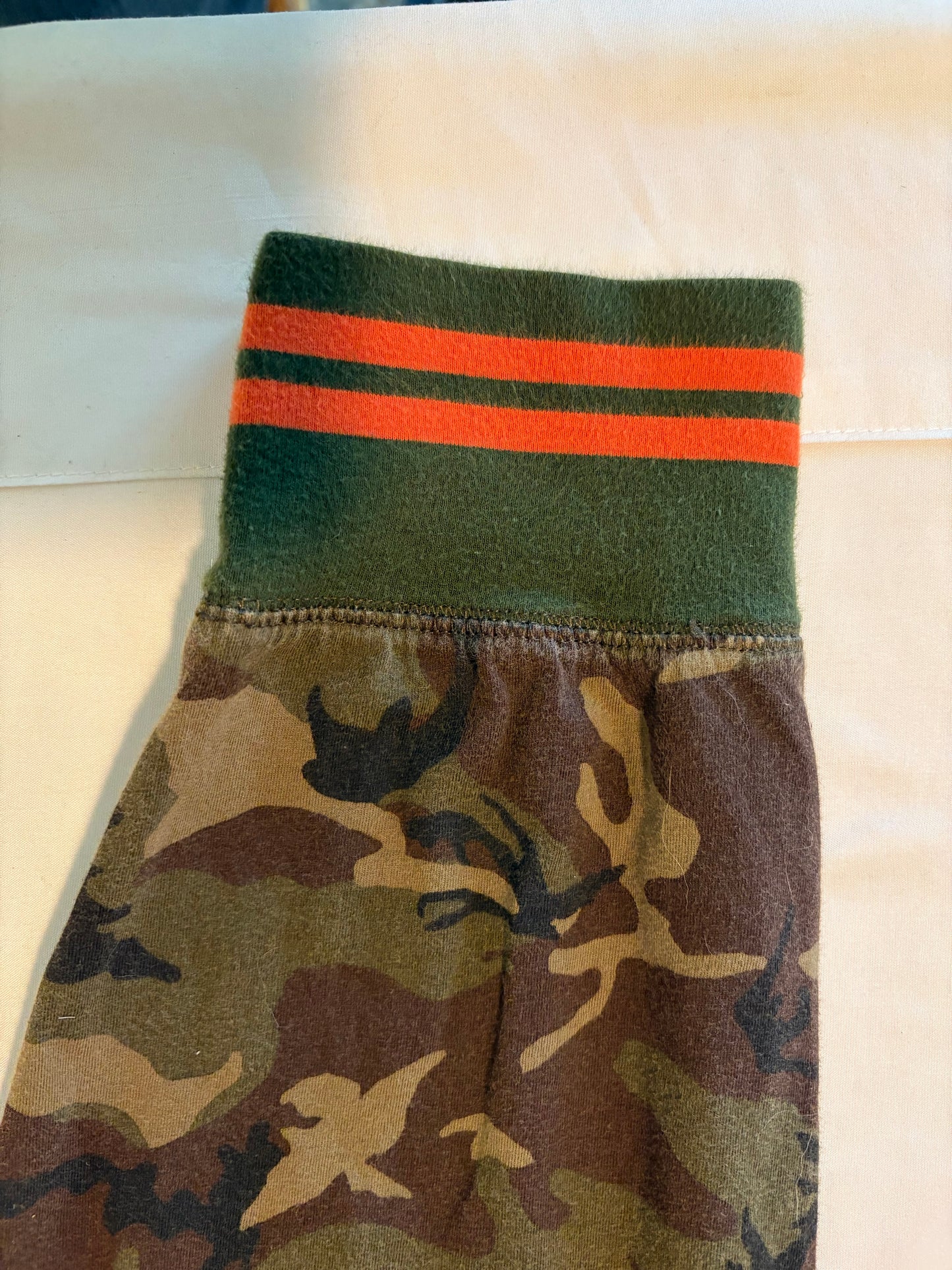 Polo RL Camo Jogger Pants Men's Size M Drawstring Waist Green Orange Trim