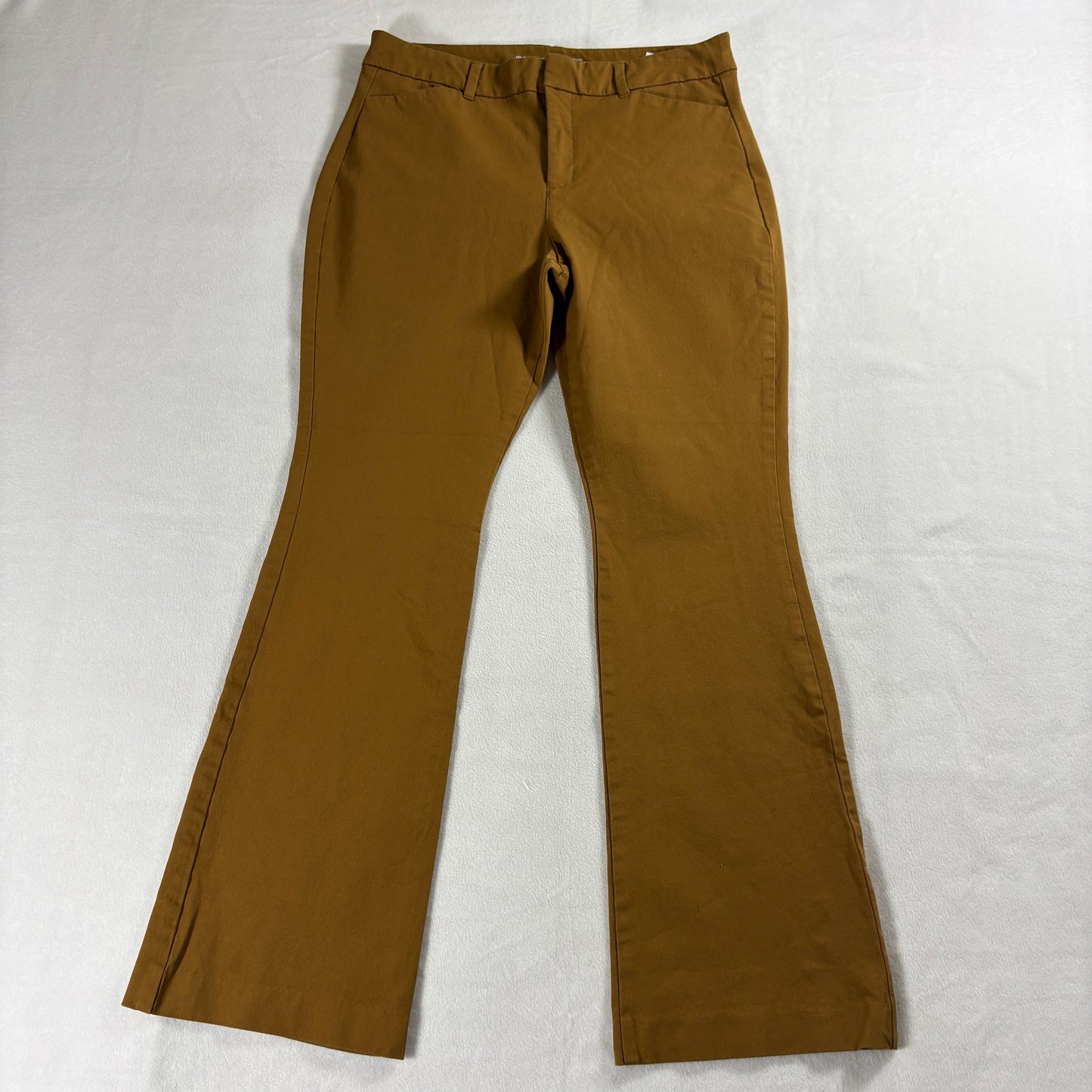 Old Navy High Rise Womens 12 Pixie Flare Brown Stretch Y2K Retro Pants Chic