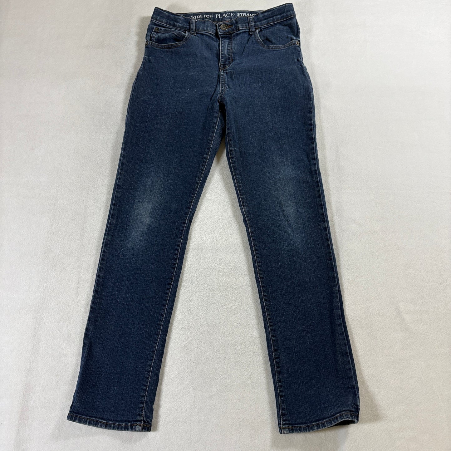 Straight Stretch Jeans Womens Size 14 Fits Like 26X27 Dark Wash Classic Denim