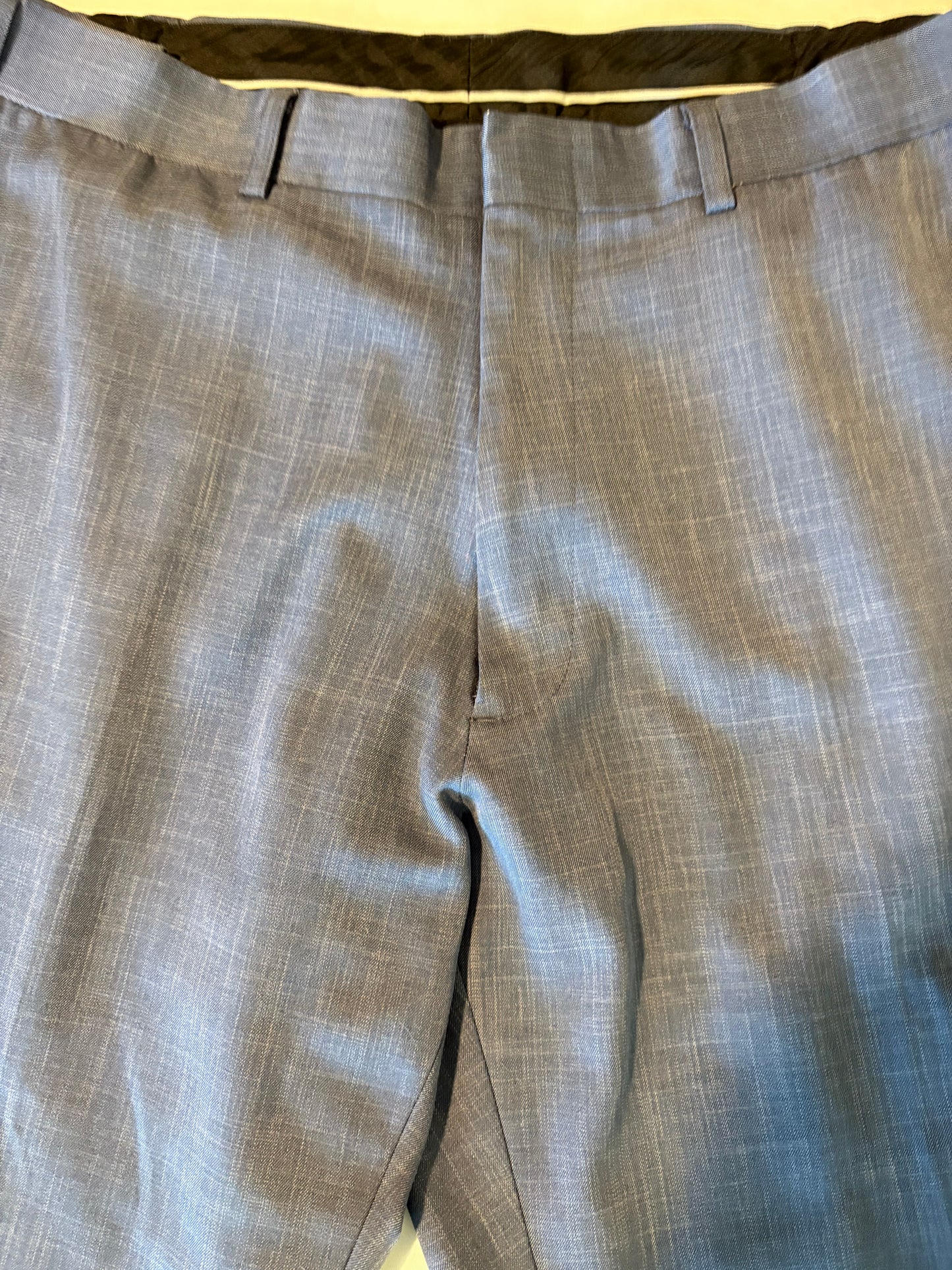 Botany 500 Men's Dress Pants Blue Flat Front Classic Fit Slacks Size 36x32