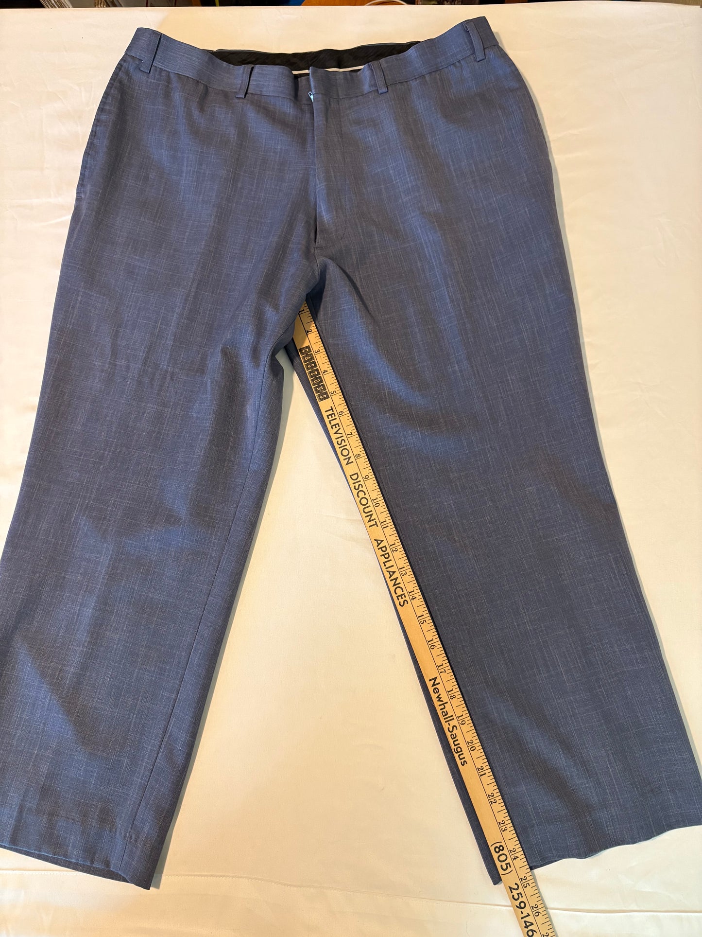 Botany 500 Men's Dress Pants Blue Flat Front Classic Fit Slacks Size 36x32