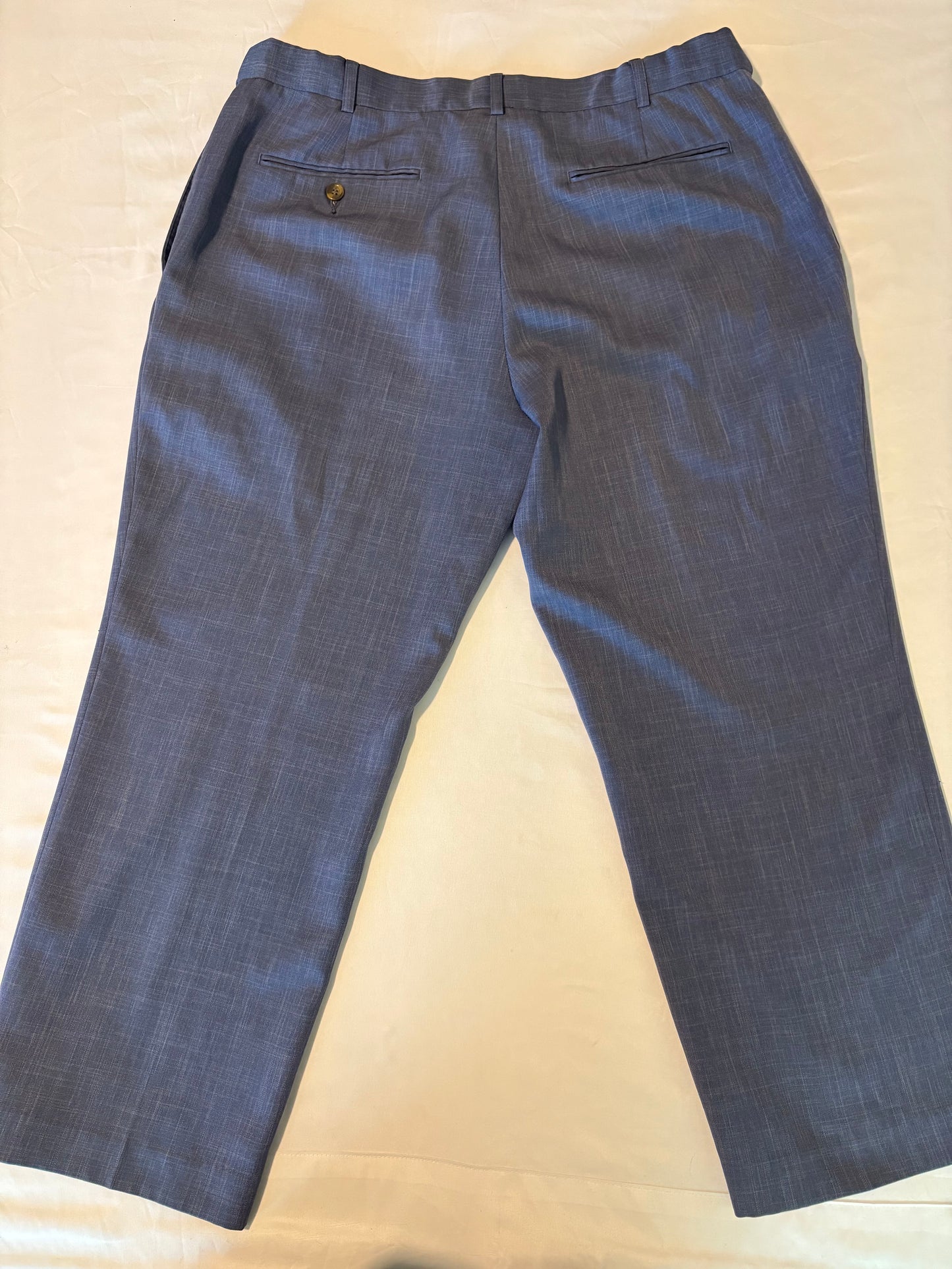 Botany 500 Men's Dress Pants Blue Flat Front Classic Fit Slacks Size 36x32