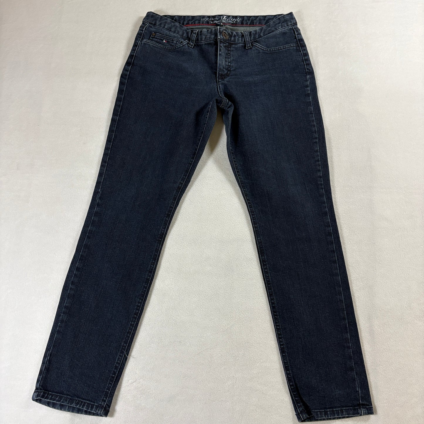 Skinny Stretch Jeans Modern Fit Tommy Hilfiger Tag X Fits Like 30X28 Dark Wash