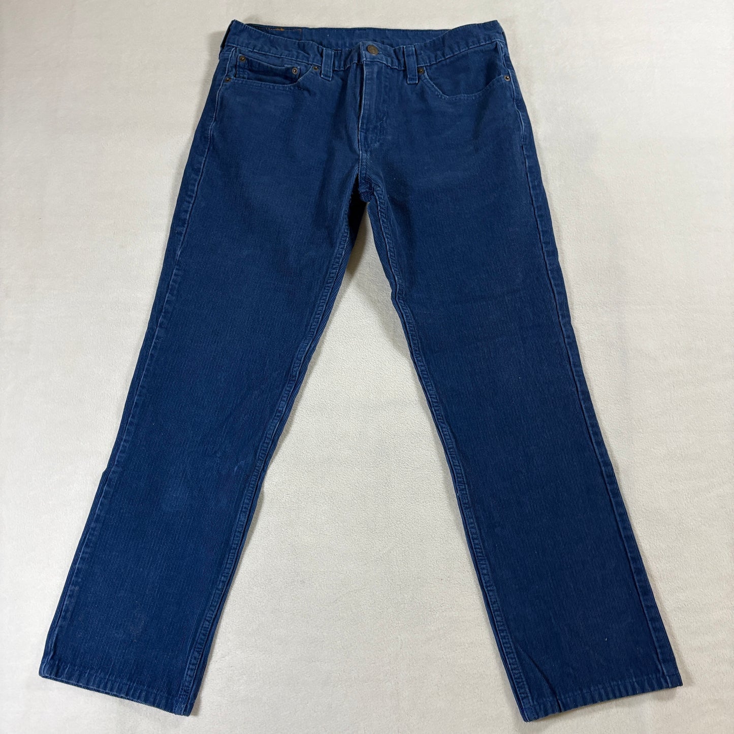 Levis 511 Slim Corduroy Pants Blue W32 L34 Fits Like 31X28 Straight Casual