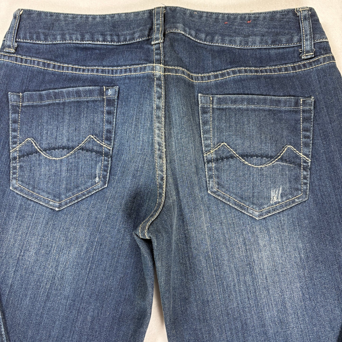Mossimo Womens Blue Jeans Size 9 Flare Bootcut Y2K Stretch Denim Vintage