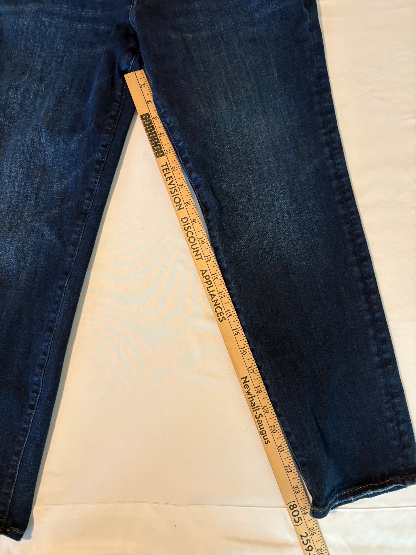 Express Men’s Slim Fit Jeans 34x30 Dark Wash Denim Stretch Blue Pants Casual