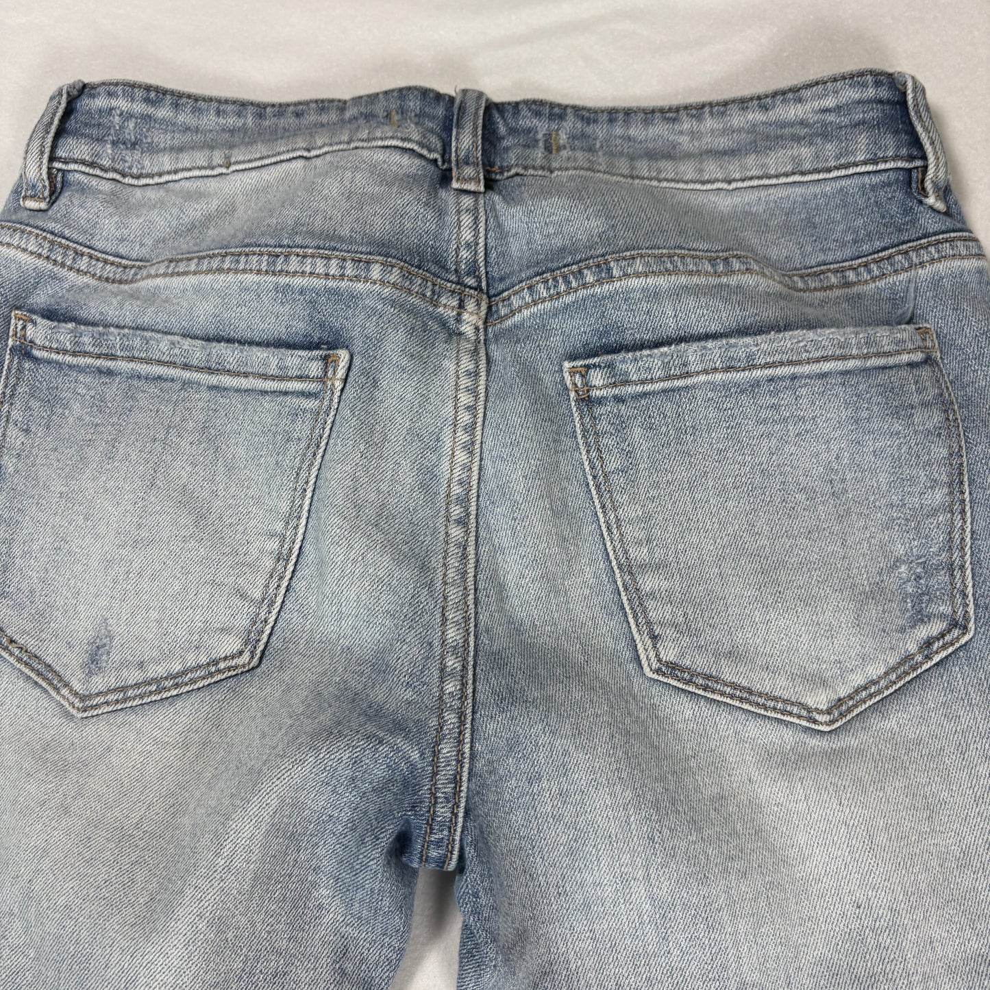 Eunina Womens Jeans Size 3 Low Rise Boyfriend Crop Distressed Y2K Grunge