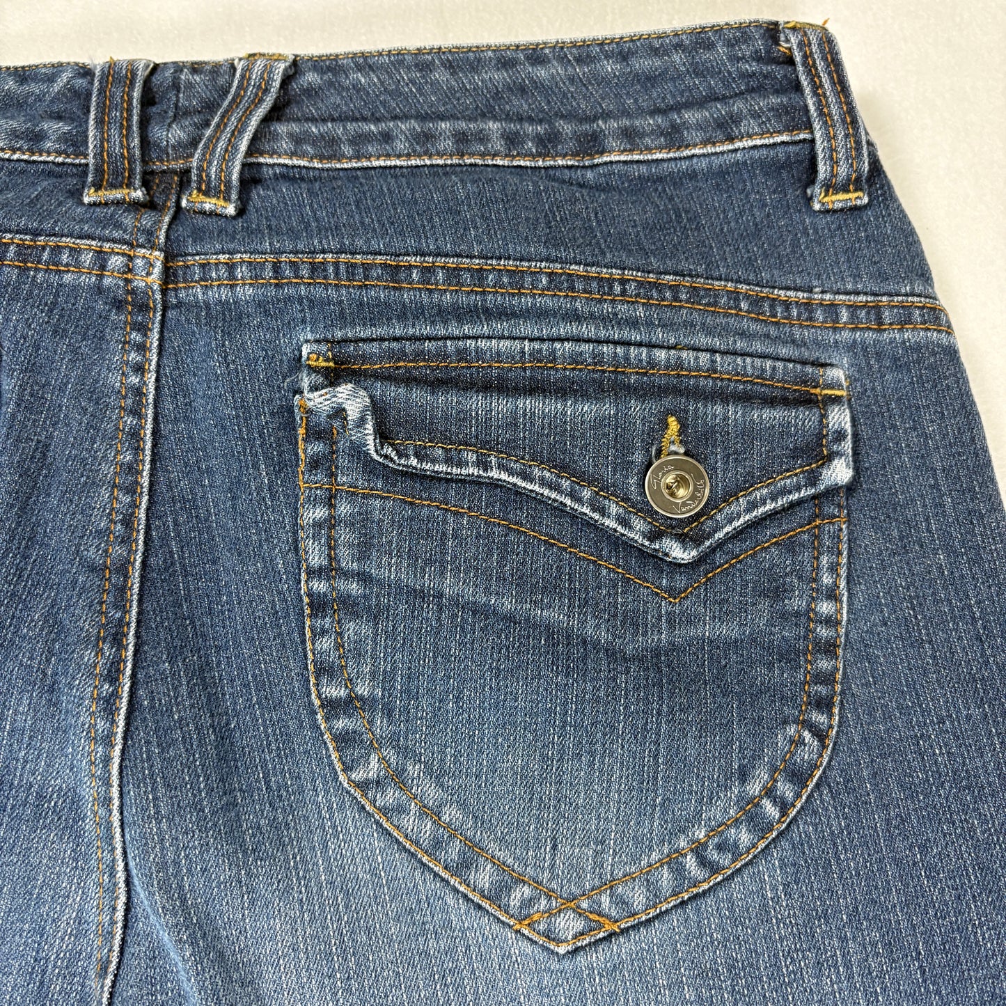 Gloria Vanderbilt Womens Jeans 10 Blue Denim High Rise Straight Y2K Vintage