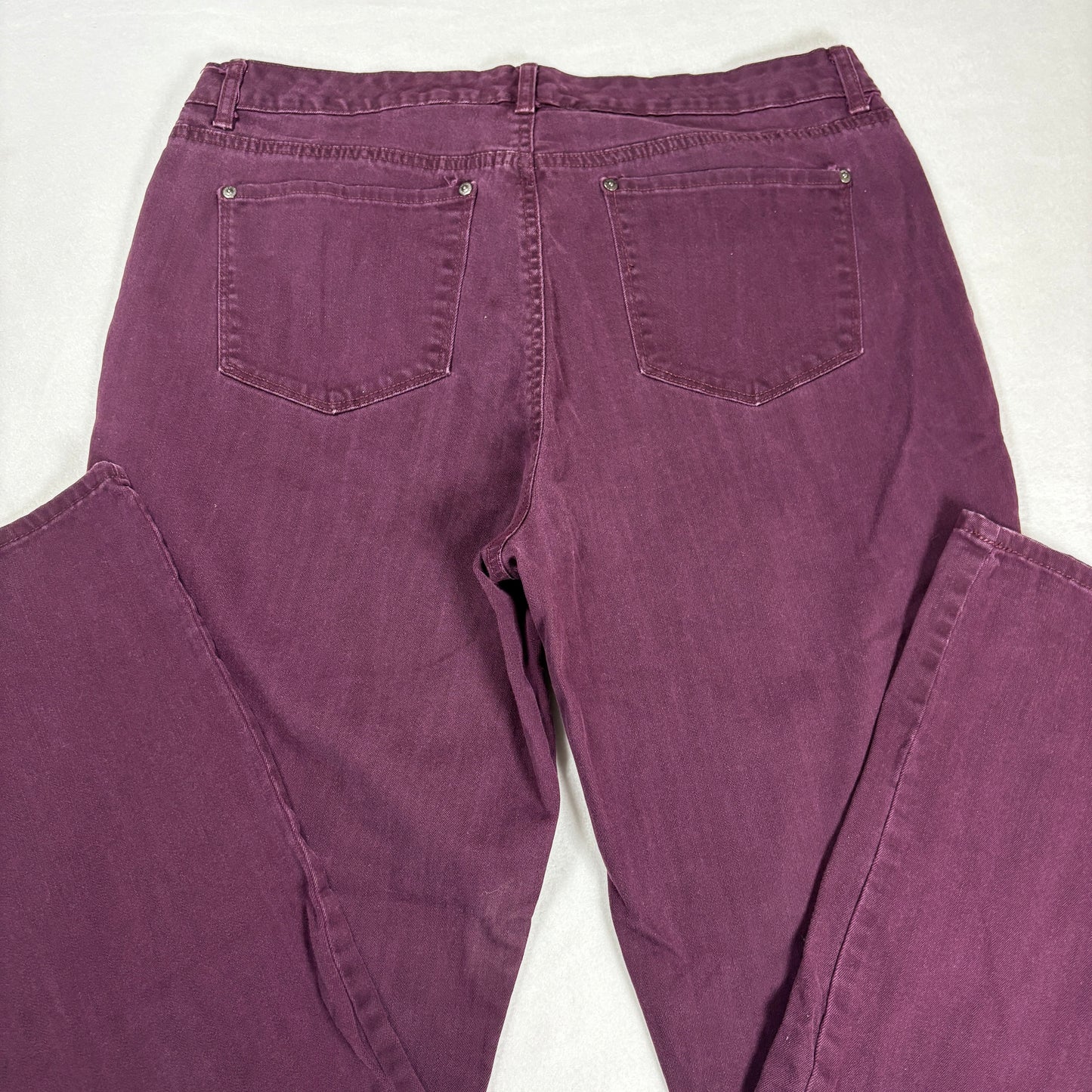 Gloria Vanderbilt Womens Jeans 14 Purple Rail Straight High Rise Slimming Y2K