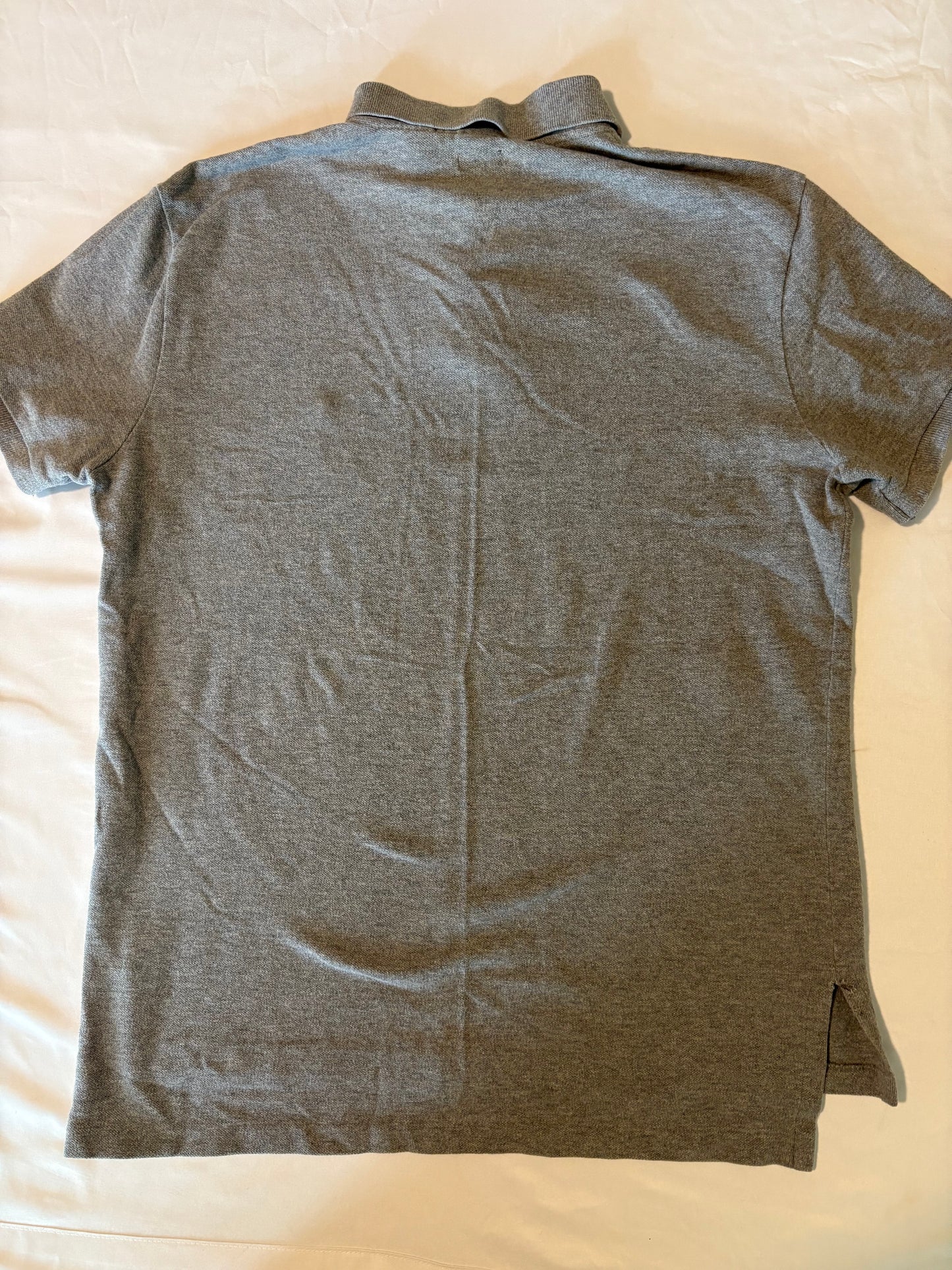 Polo Ralph Lauren Gray Slim Fit Polo Shirt Men’s Size M Cotton Classic