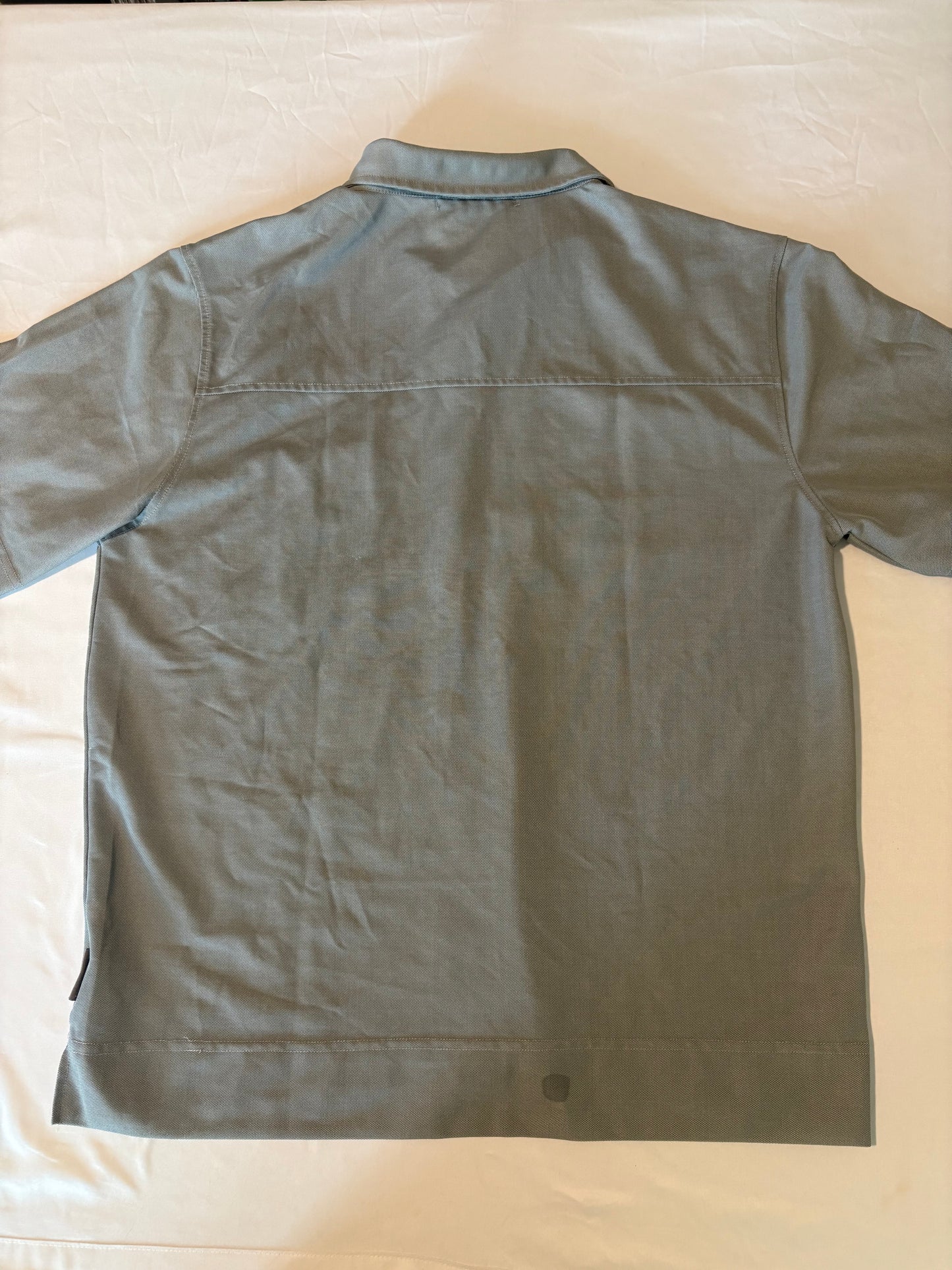 Kenneth Cole Reaction Men’s Button-Up Shirt XL Gray Short Sleeve Lightweight Casual