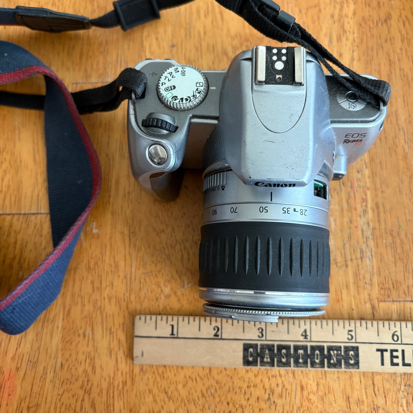 Canon EOS Rebel 2000 Film Camera EF 28-90mm Lens 35mm SLR Bundle For Repair