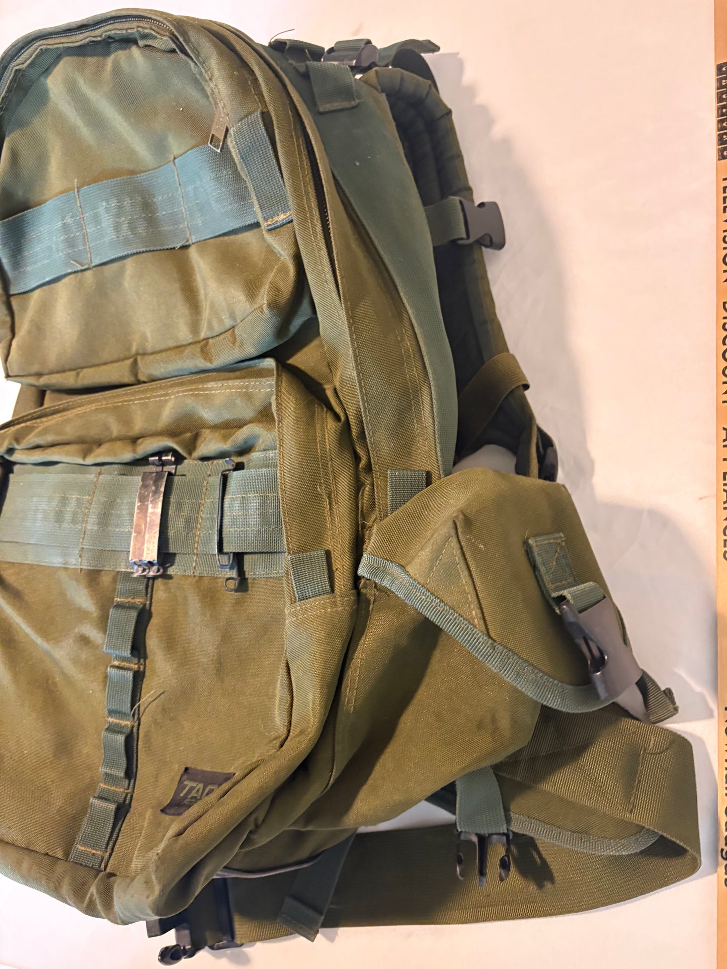 TAC Tactical Backpack Military MOLLE Green Rucksack Heavy Duty READ