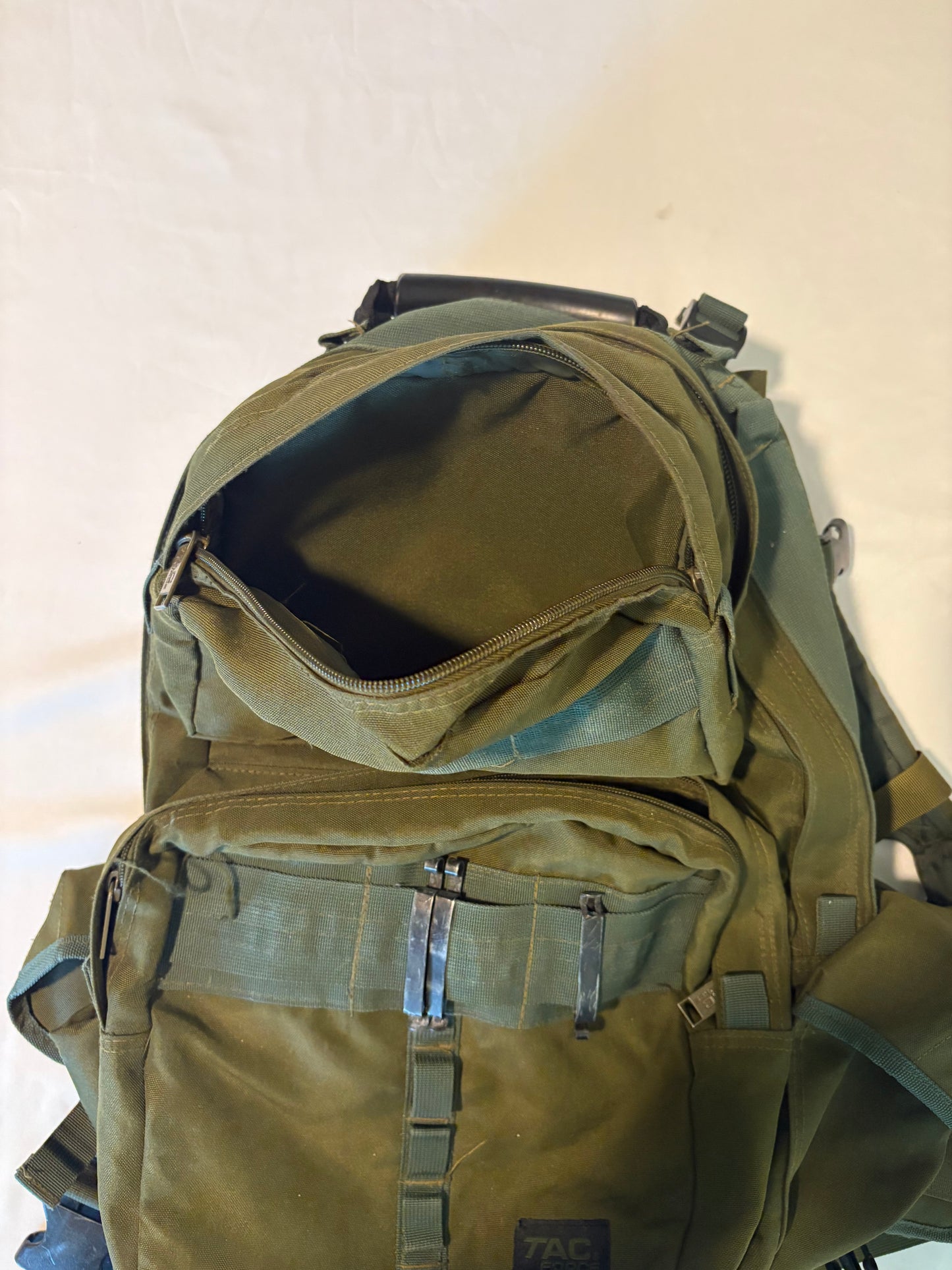 TAC Tactical Backpack Military MOLLE Green Rucksack Heavy Duty READ