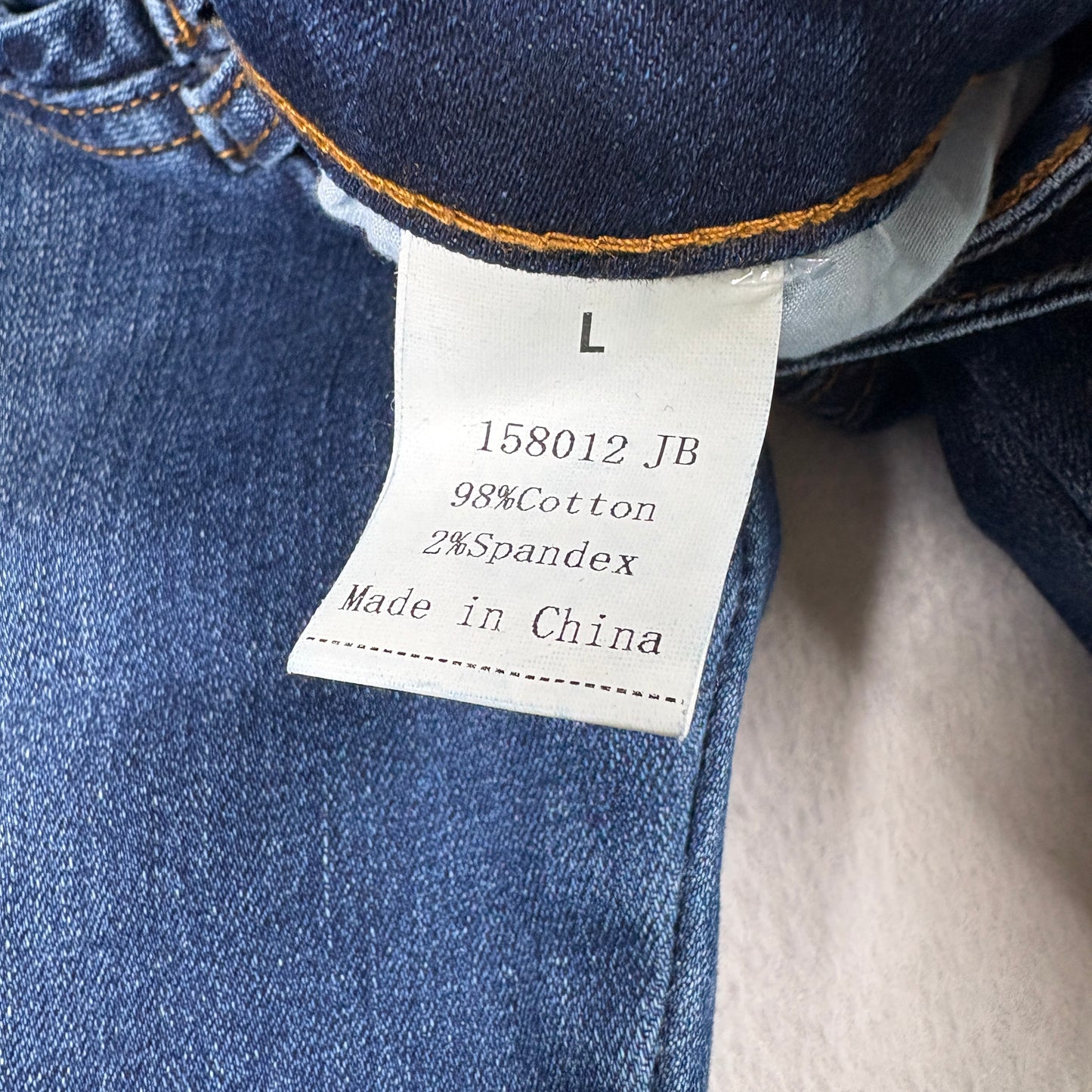 Flamingo Womens Denim Capri Jeans L Medium Wash Stretch Cuffed Y2K Vintage Fit