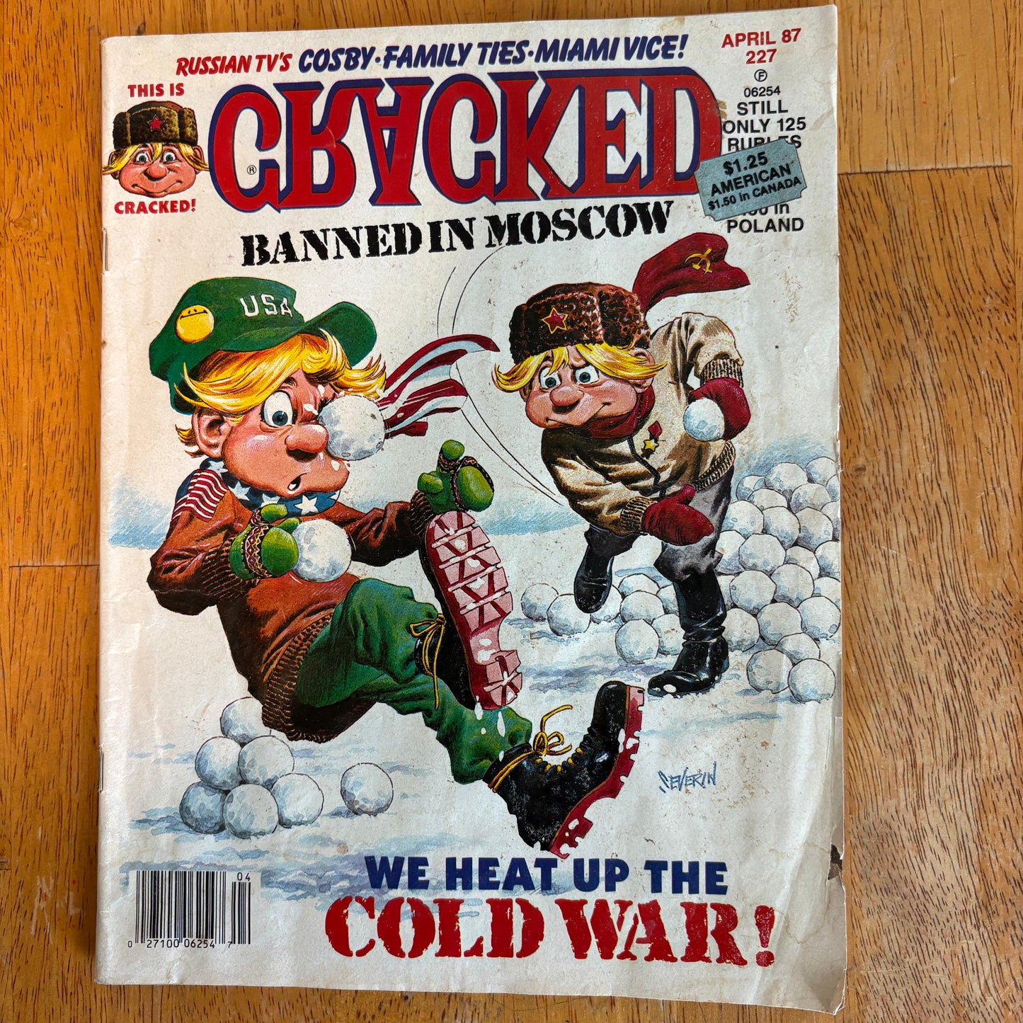 Cracked Magazine April 1987 Issue 227 Cold War Moscow Parody Vintage Humor Satire
