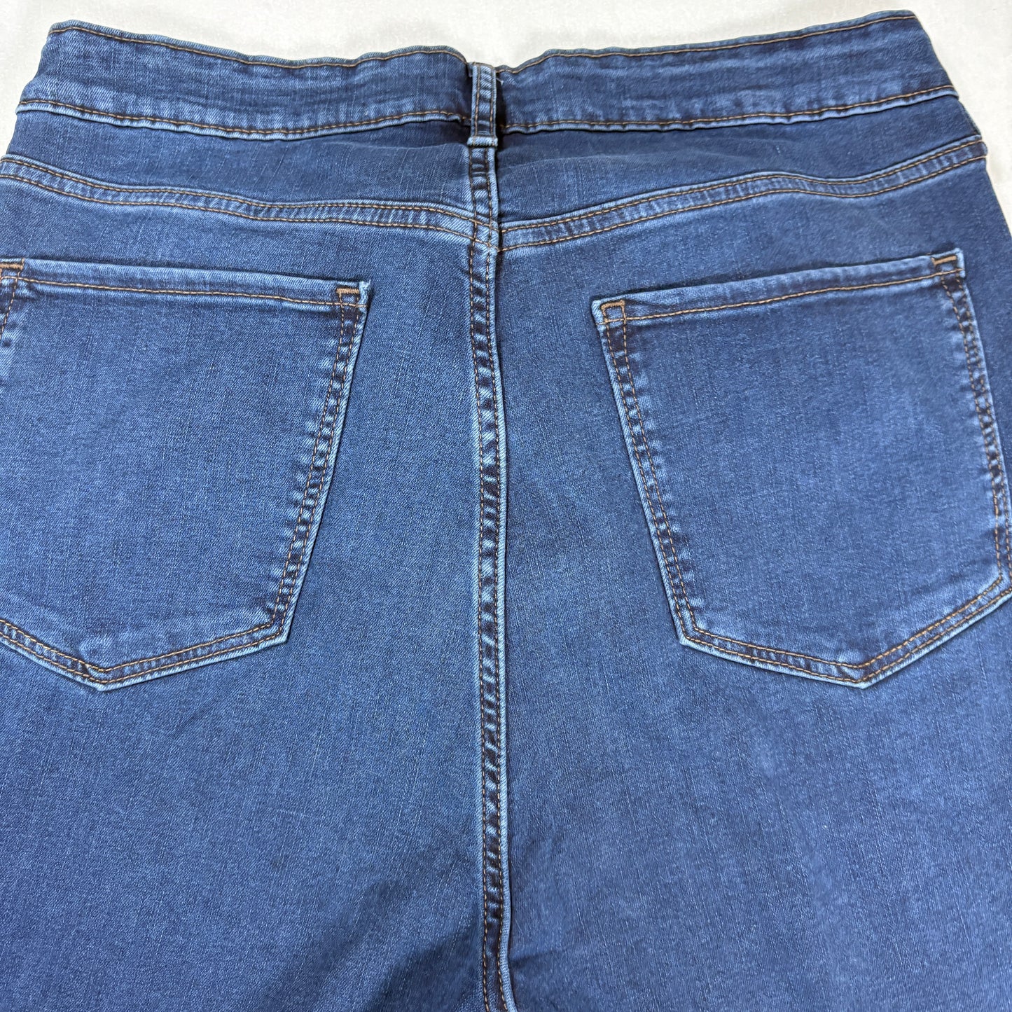 Old Navy Womens Jeans 14-18 High Rise Rockstar Super Skinny Blue Stretch Denim