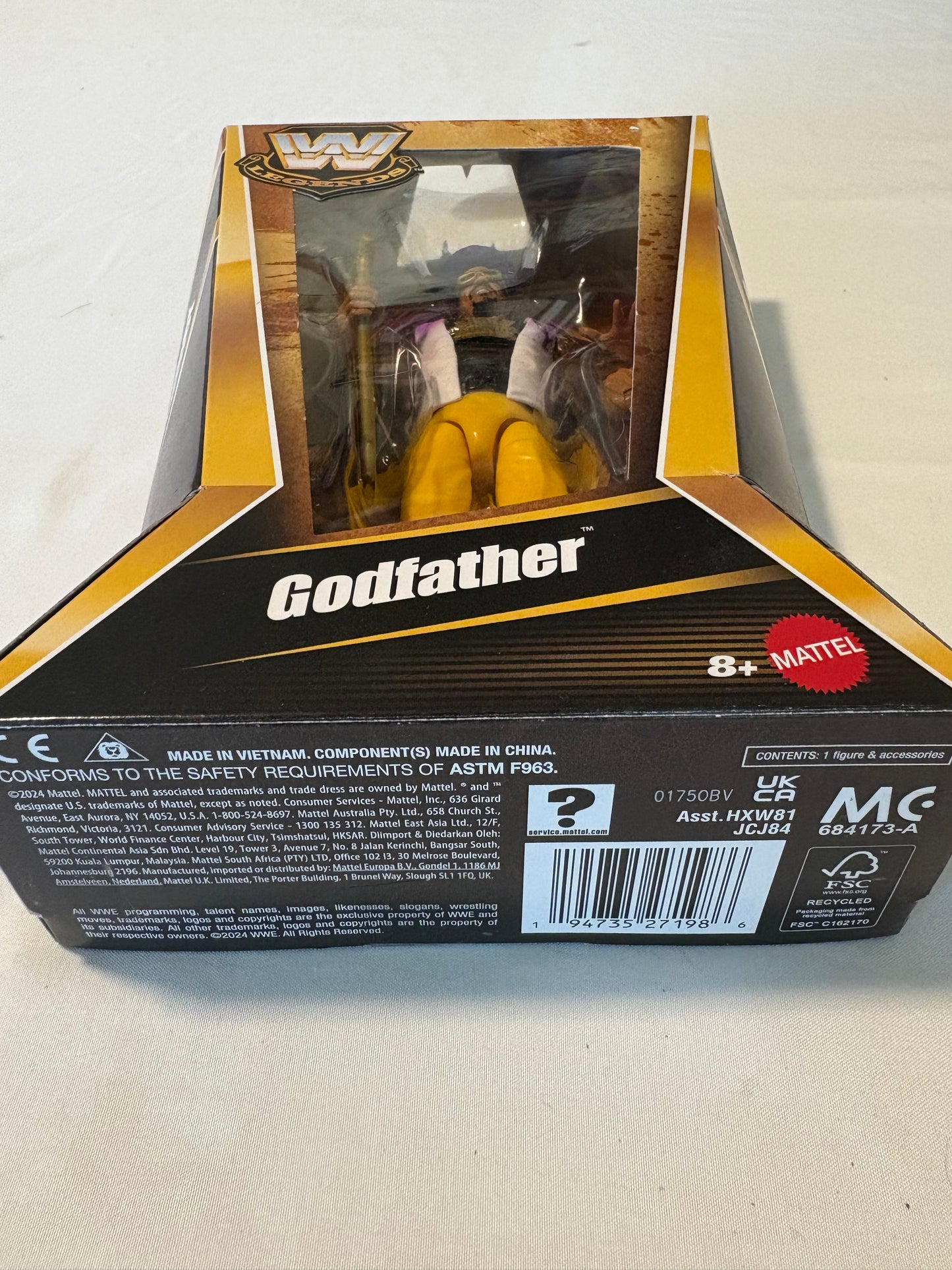 WWE Legends Godfather Action Figure Mattel Elite Series – Sealed Box