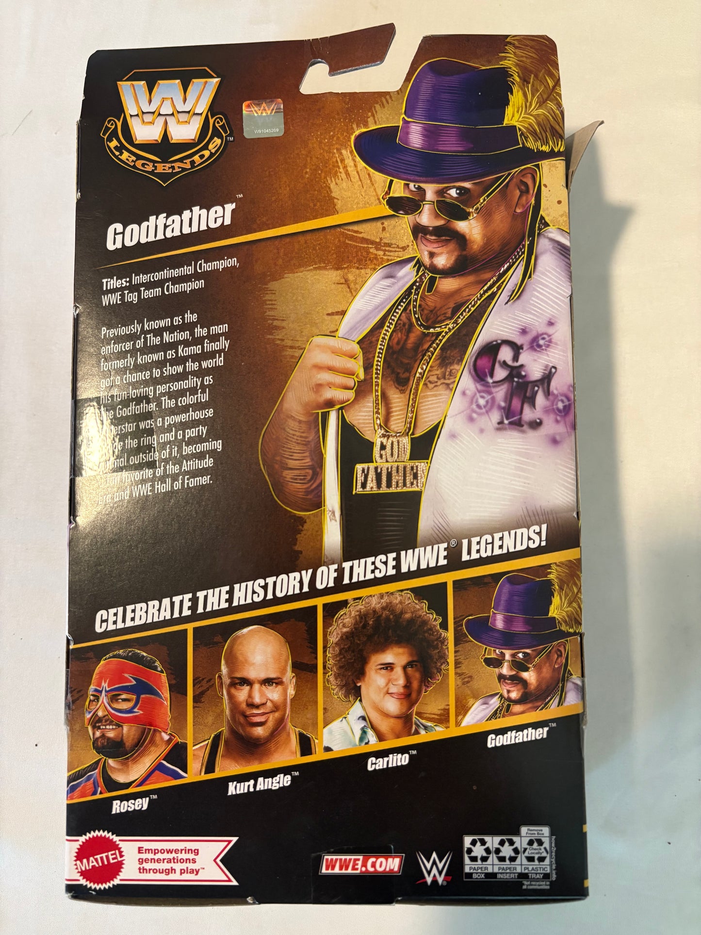 WWE Legends Godfather Action Figure Mattel Elite Series – Sealed Box