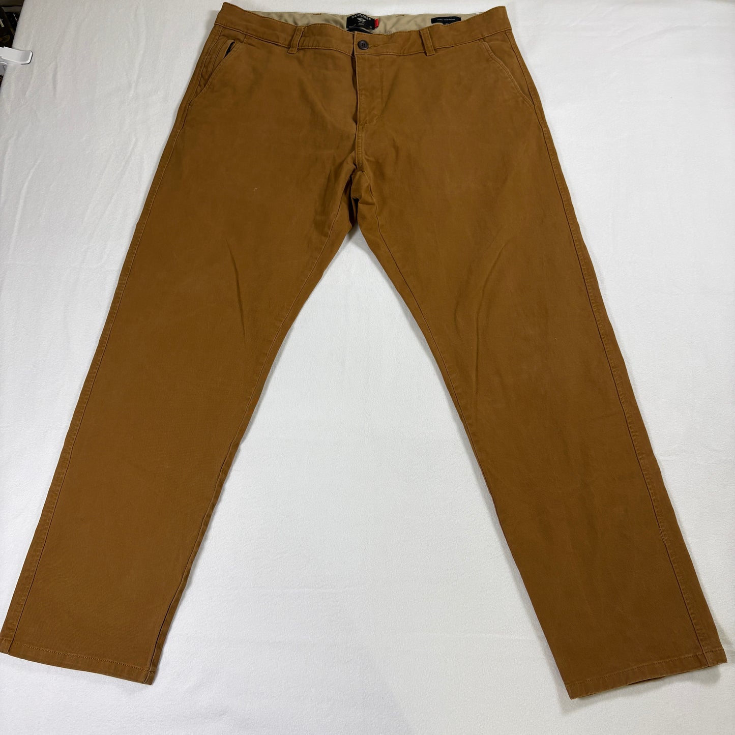 Dockers Pants Mens 35 Athletic Fit Khaki Brown Chino Casual Comfort Work Style