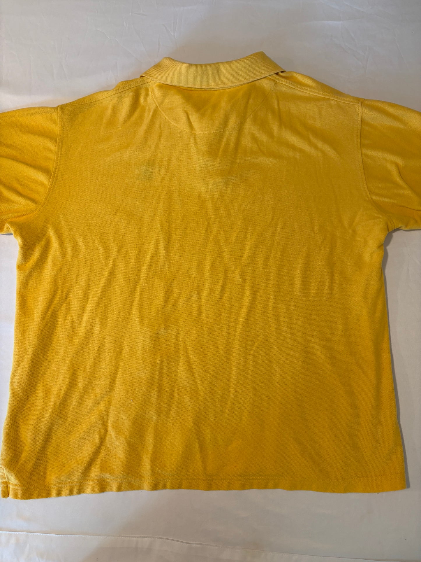 Beverly Hills Polo Club Men's Polo Shirt XXL Yellow Cotton Casual Classic Fit